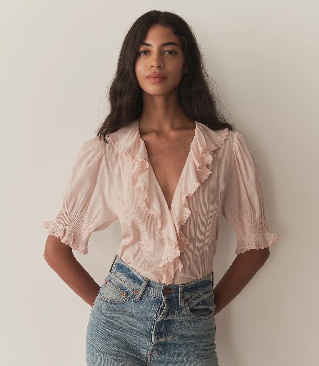 HENRI TOP -- BLUSH view 1