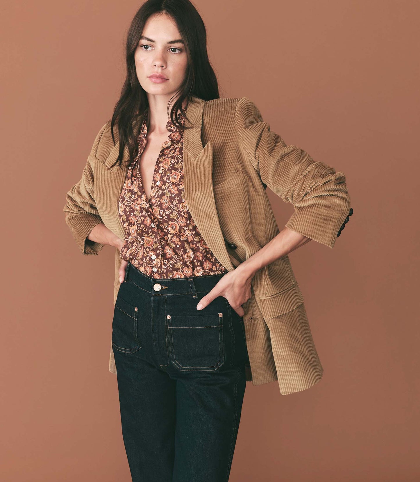 HMD -- ROSE TOP -- MULBERRY VINE FLORAL