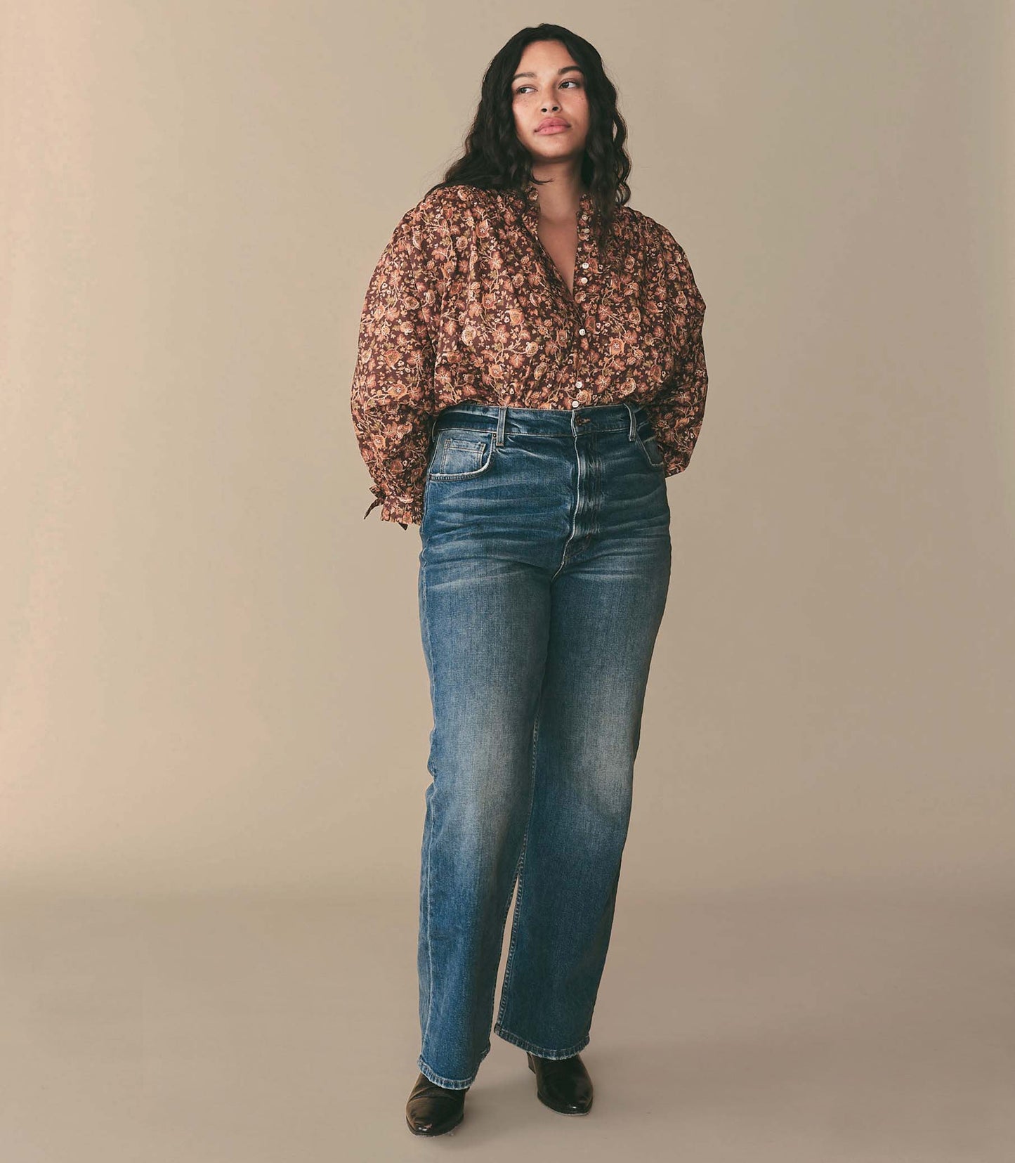 HMD -- ROSE TOP -- MULBERRY VINE FLORAL