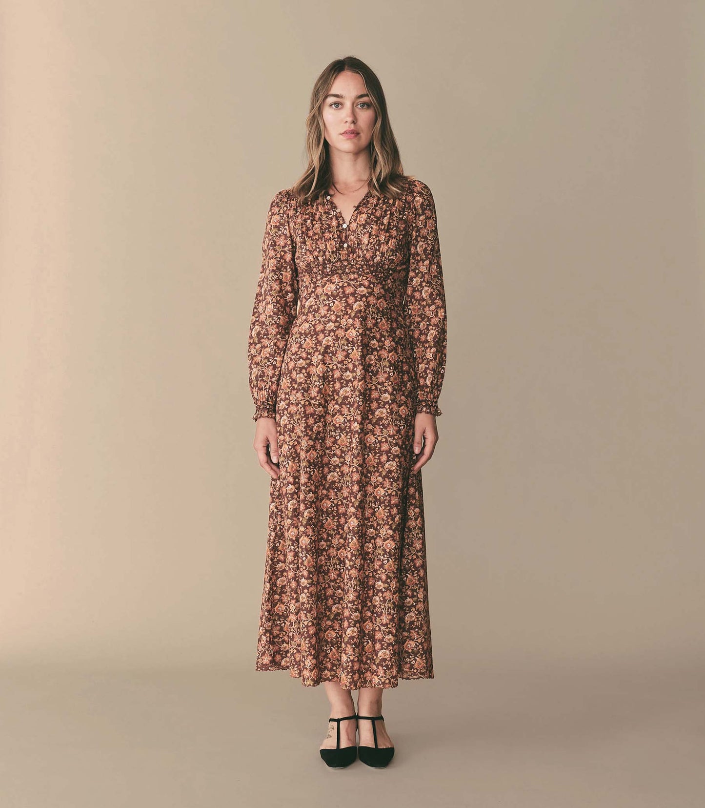 HMD -- MILANA DRESS -- MULBERRY VINE FLORAL