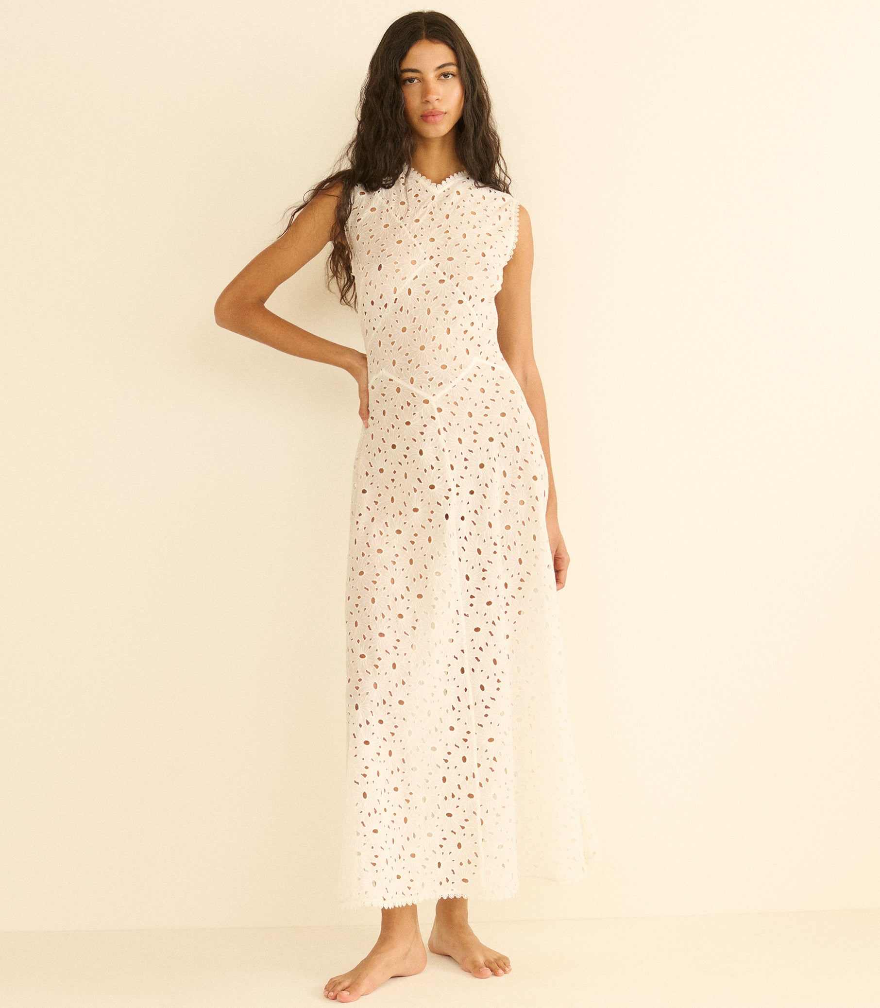 Adelana Dress - Salt