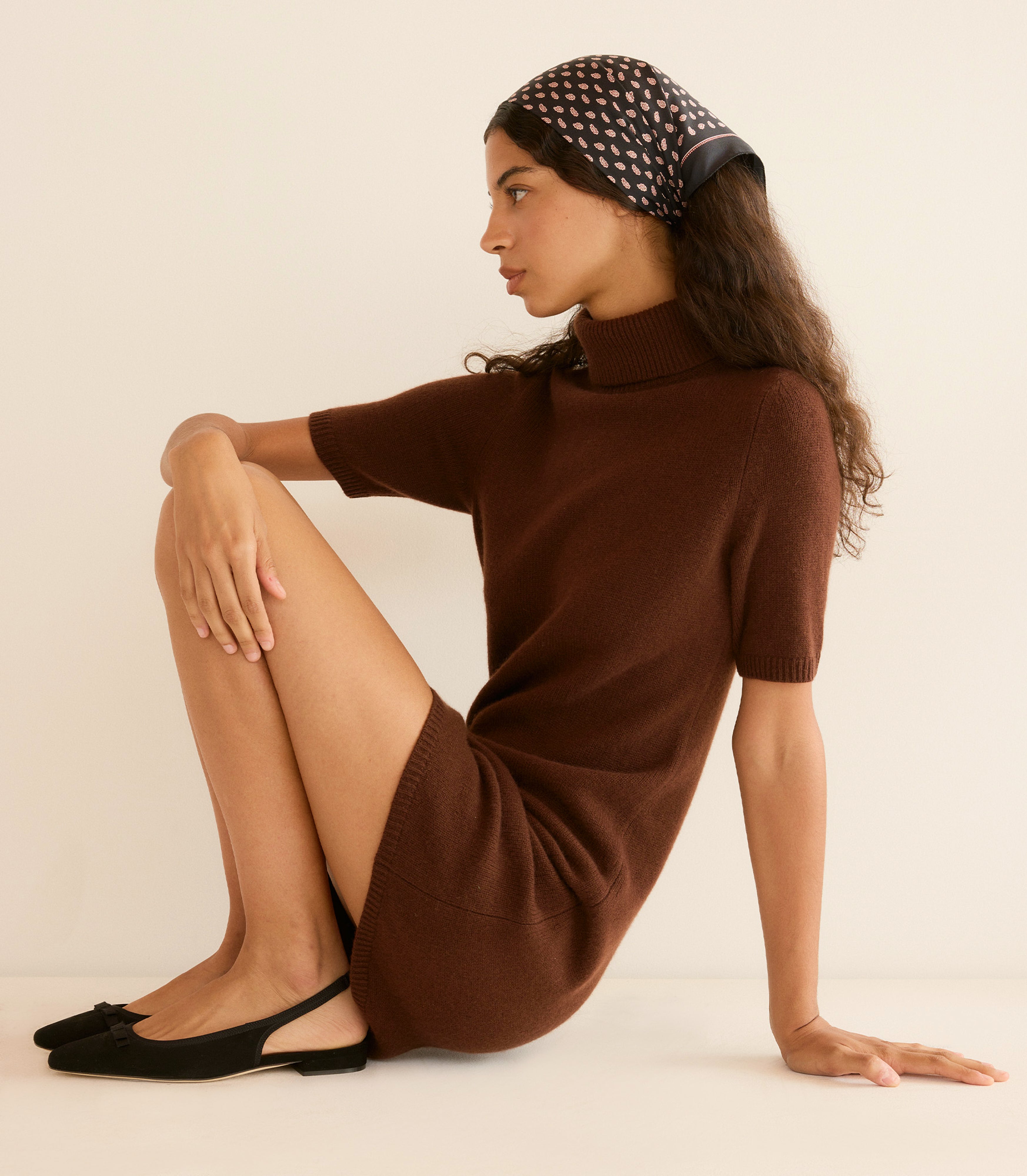 Agathe Cashmere Dress - Dark Umber | DEN Dark Umber / S Agathe Cashmere Dress - Dark Umber | DEN Dark Umber / S