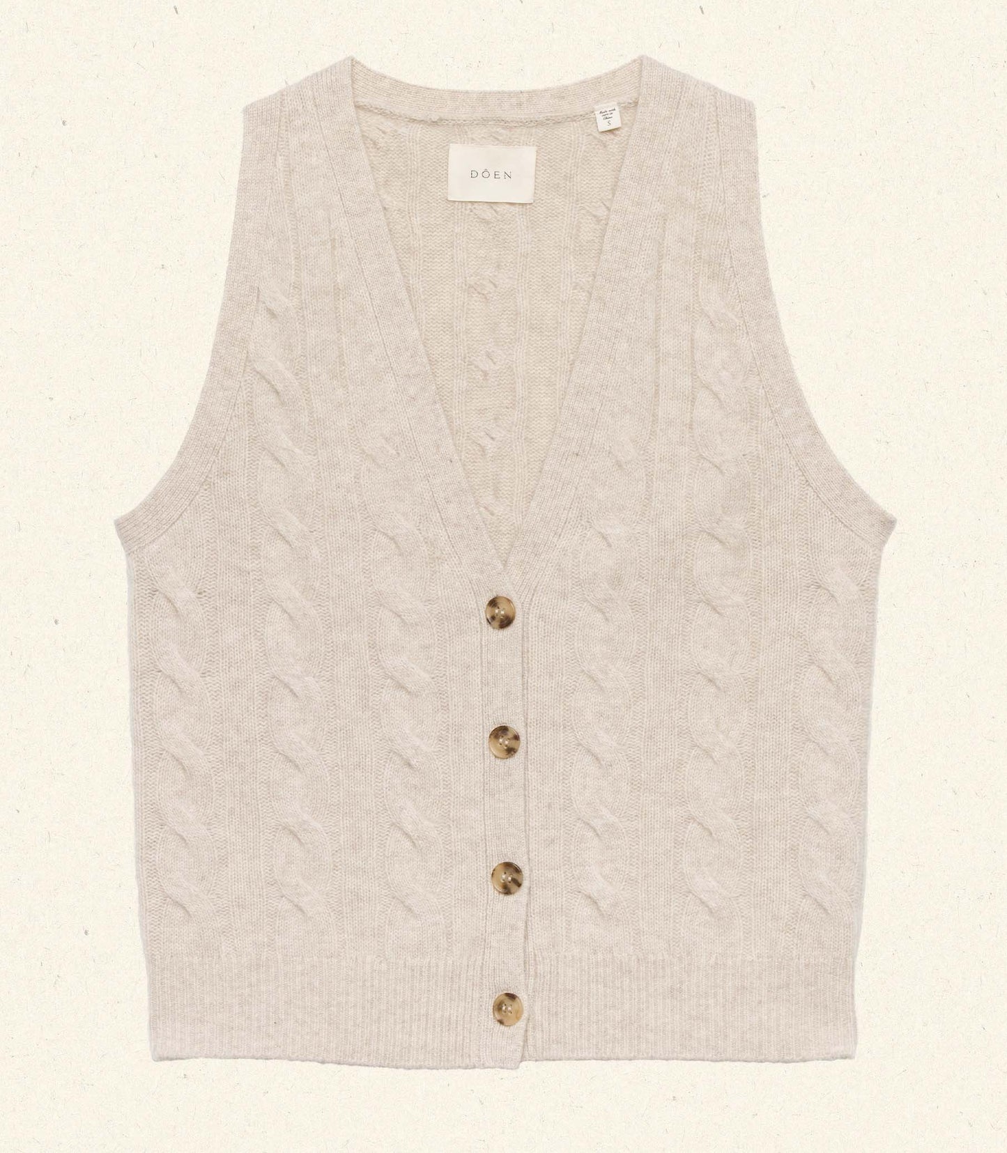 ALBERTA CASHMERE VEST -- COTTAGE