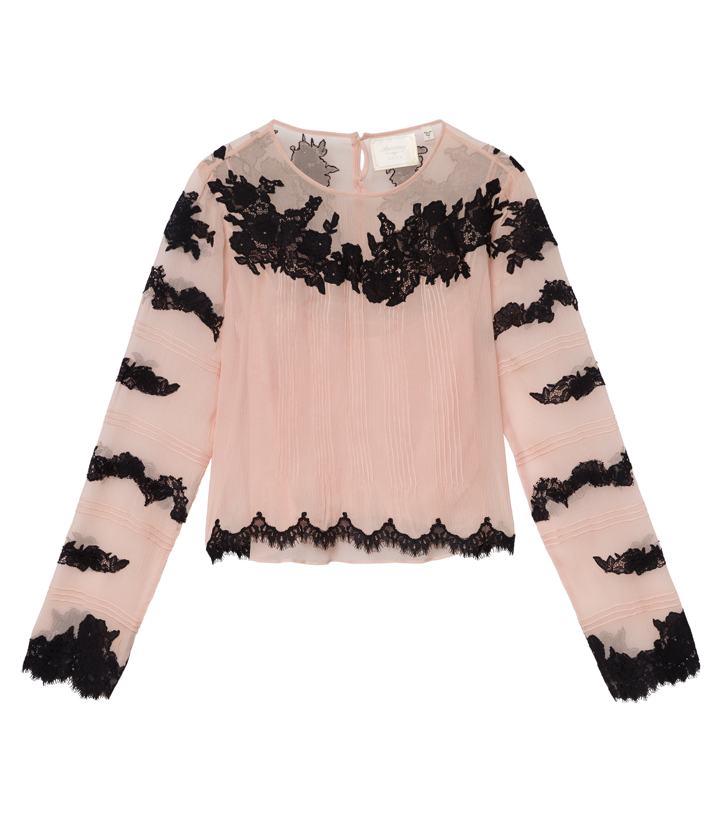 ALBERTINE ANNIVERSARY TOP -- SOFT PEACH