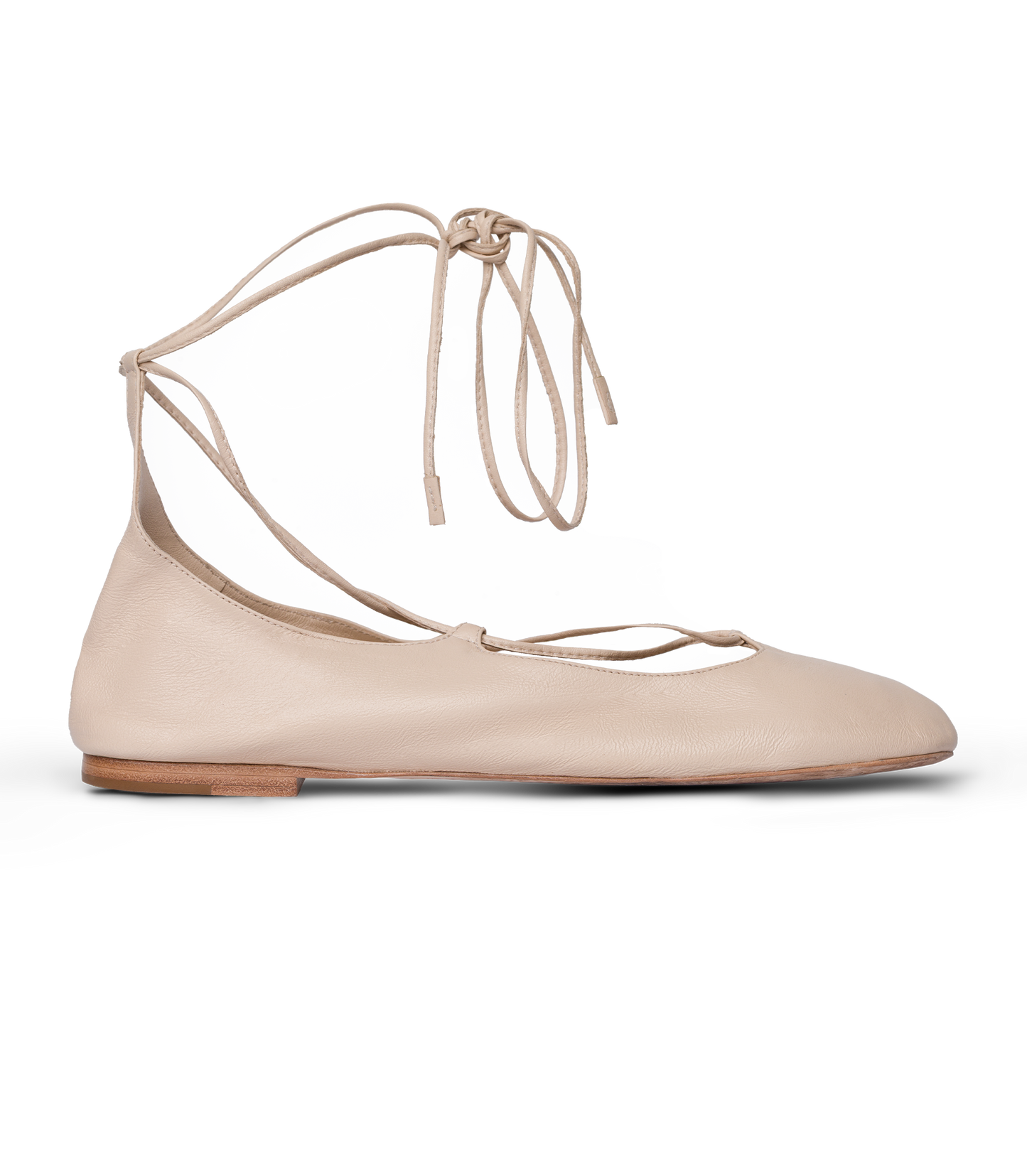 ALORA TIE FLAT -- NUDE