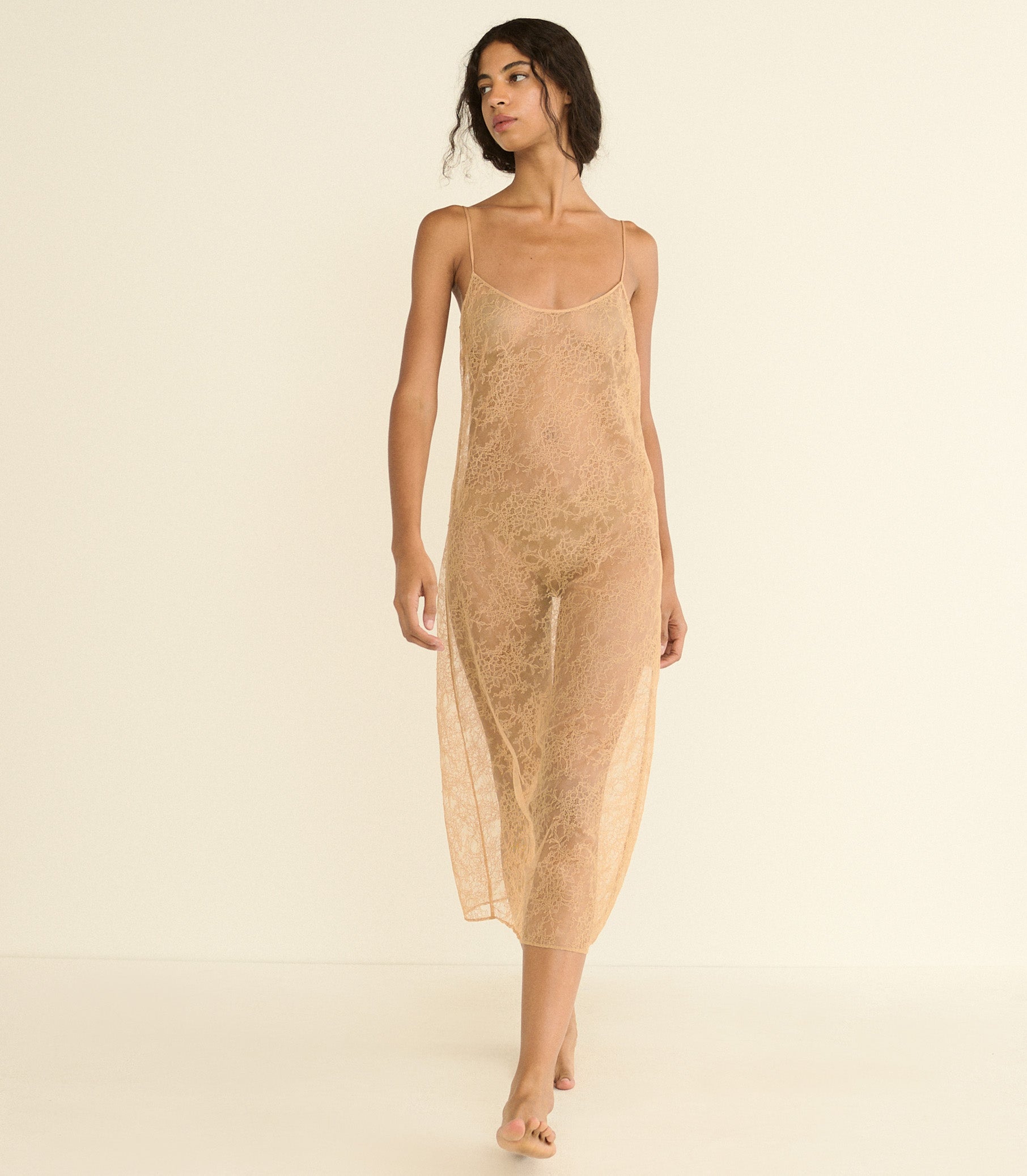 tan slip dress Amedine - Sand Dollar Pink High Low Backless Glitter Knitting Prom Dresses Size:2T US numeric beach dressing