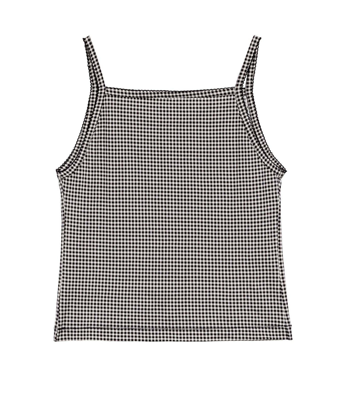HMD -- ANGIE TANK -- NOIR LA MADDALENA GINGHAM