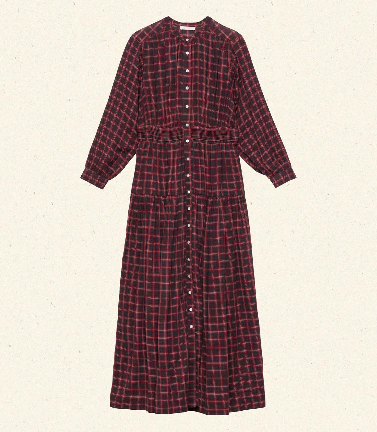 HMD -- ANNIKA DRESS -- ROUGE COUNTRYSIDE PLAID