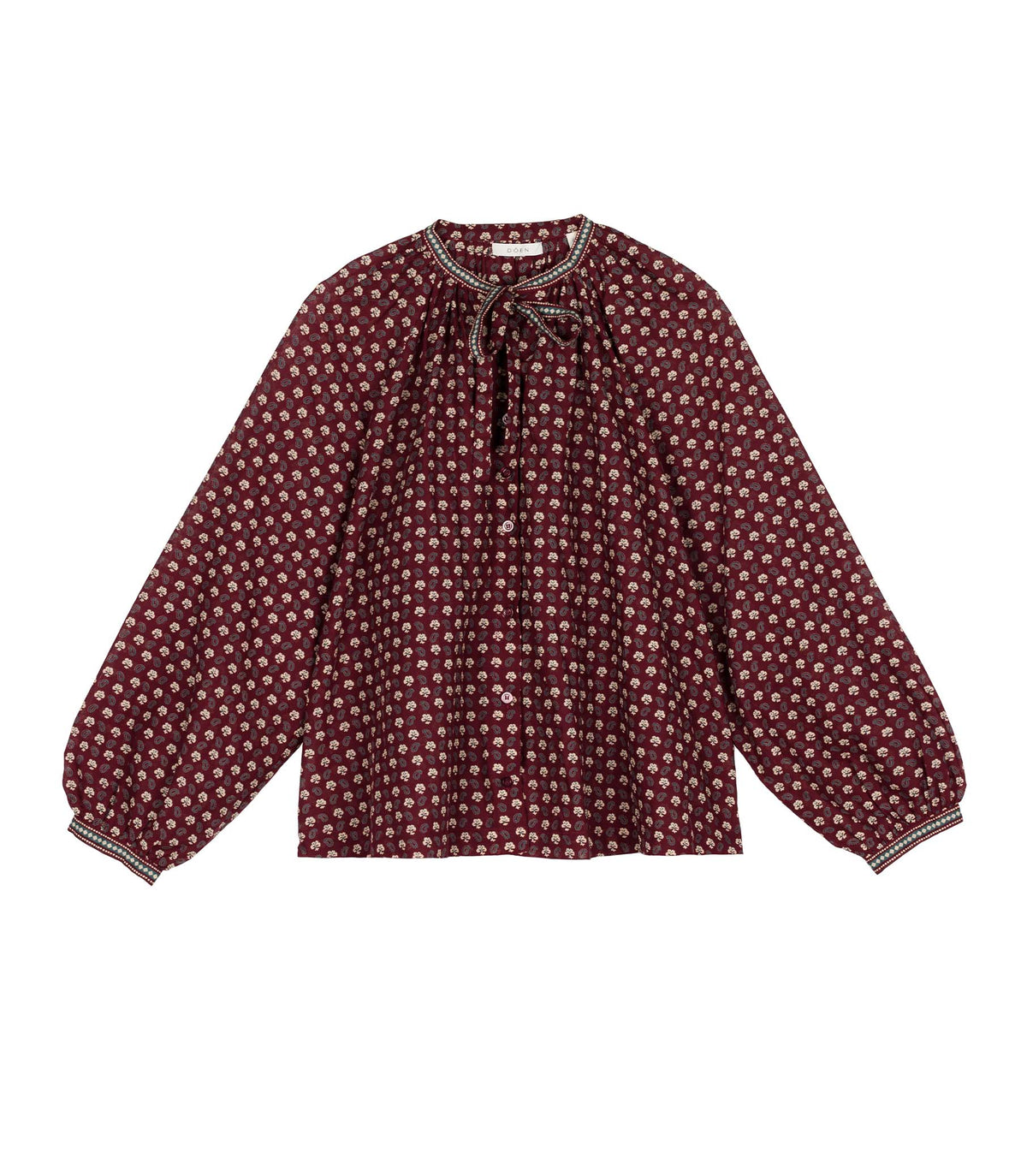 HMD -- AMINA TOP -- ROUGE COUNTRYSIDE PAISLEY