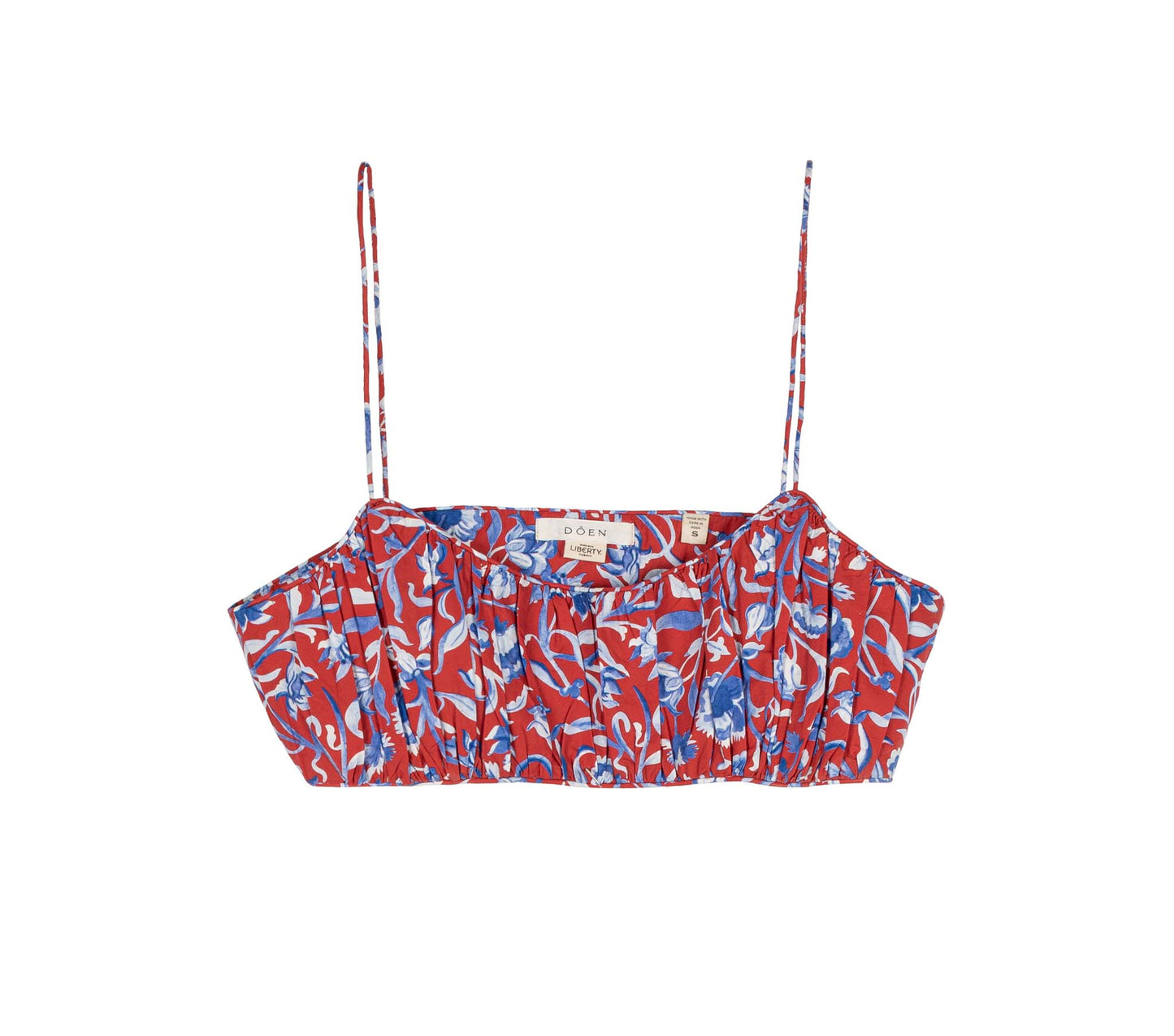 AMORA TOP -- CRIMSON COLUMBIA STREET FLORAL
