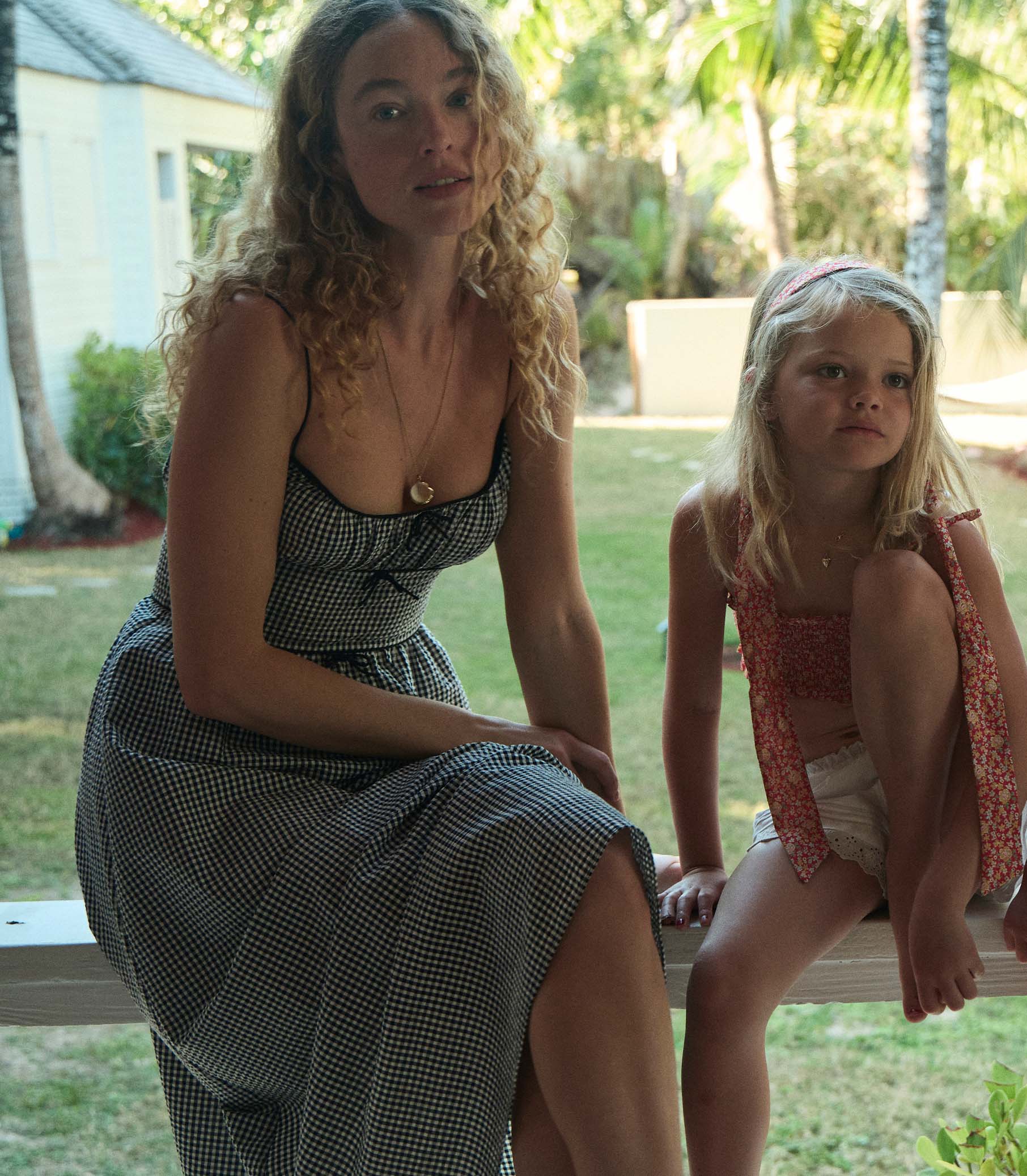 BELLINE DRESS -- NOIR LA MADDALENA GINGHAM view 3