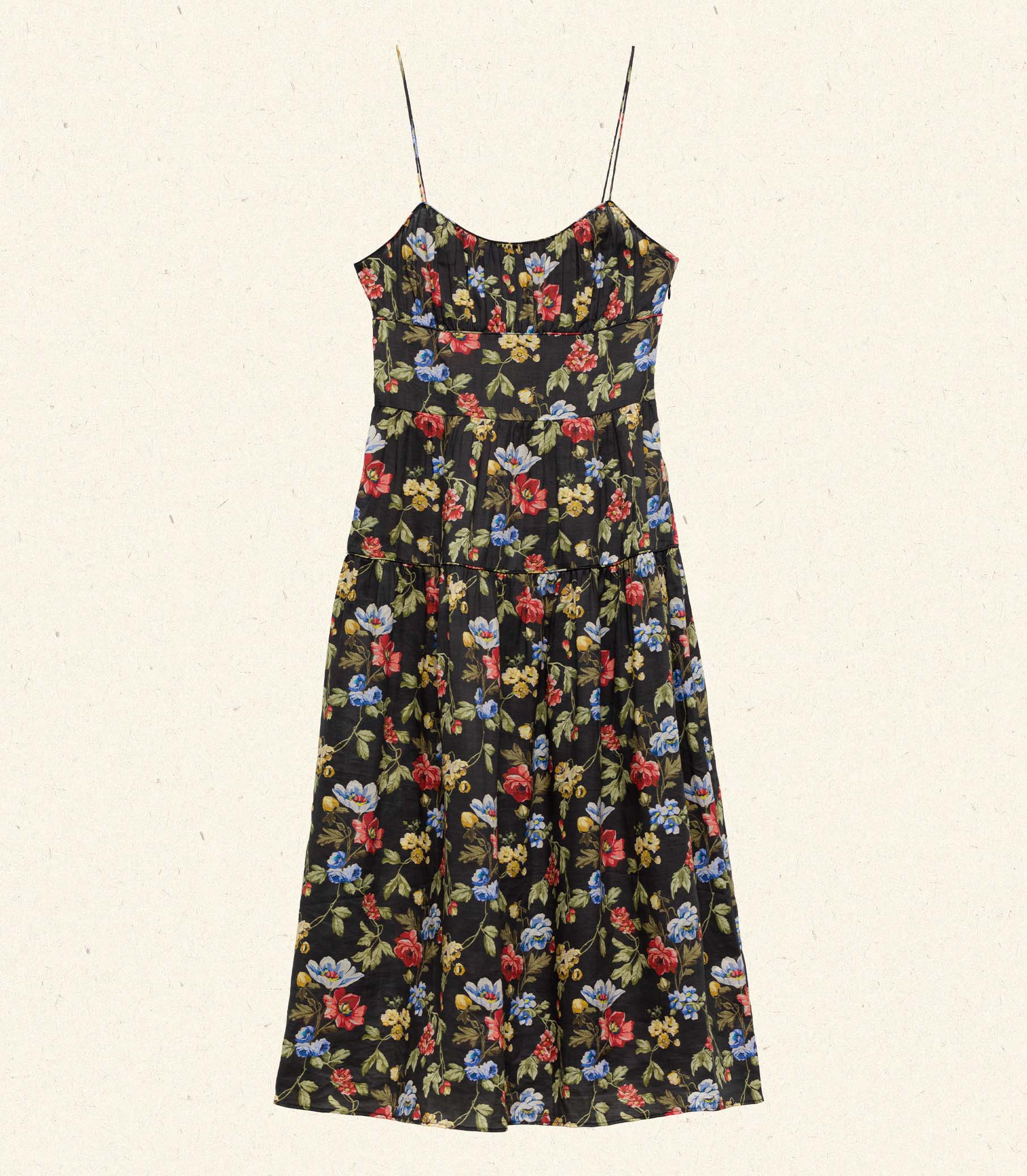 BENOIT DRESS -- NOIR WILD ROSE view 5