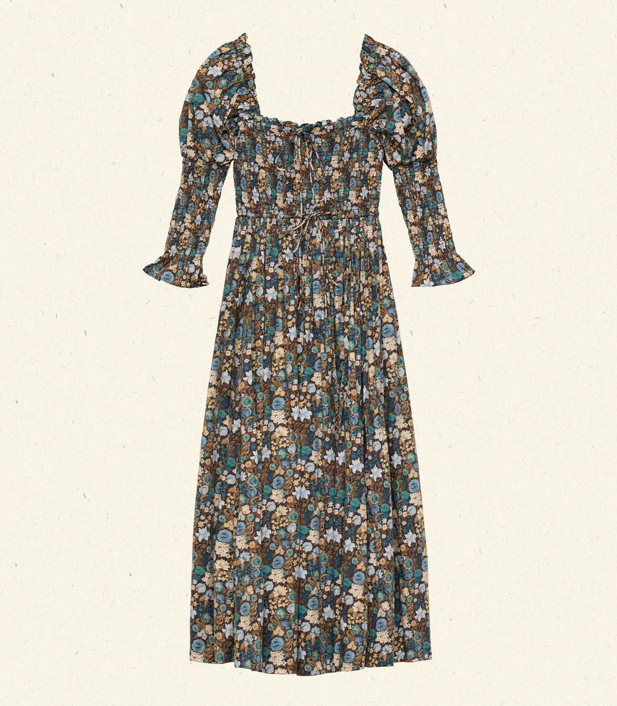 HMD -- BIJOU DRESS -- BLEU ARBOR FLORAL