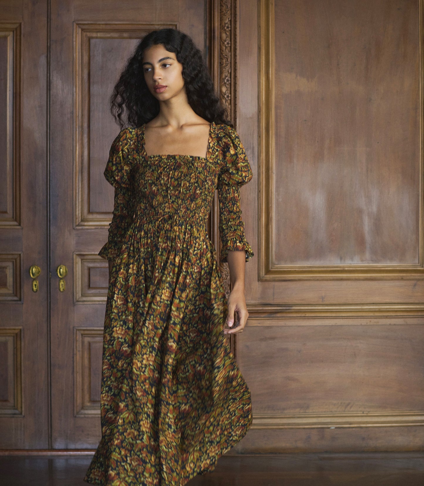BIJOU DRESS -- NOIR RÊVE DES JARDINS