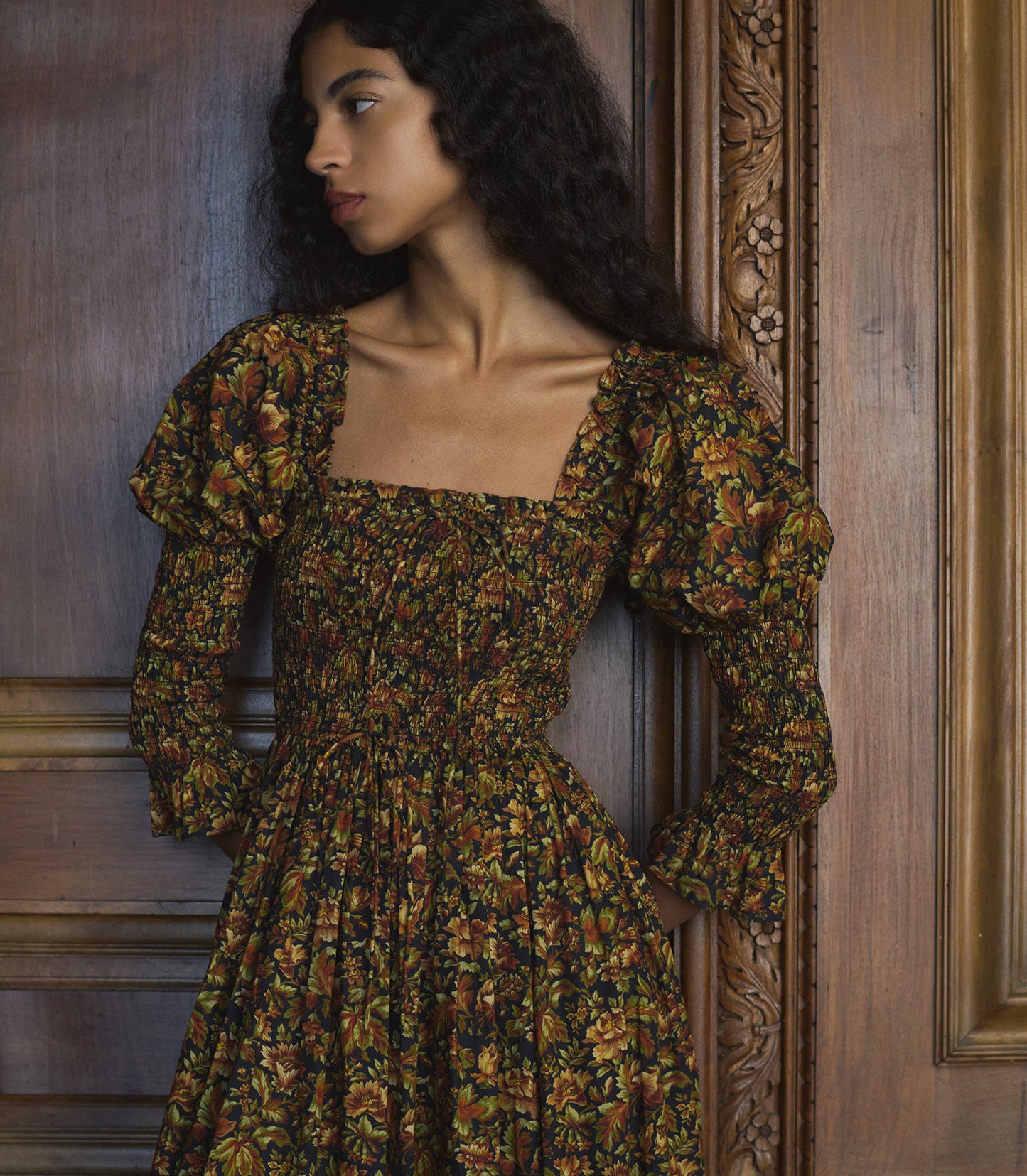 BIJOU DRESS -- NOIR RÊVE DES JARDINS