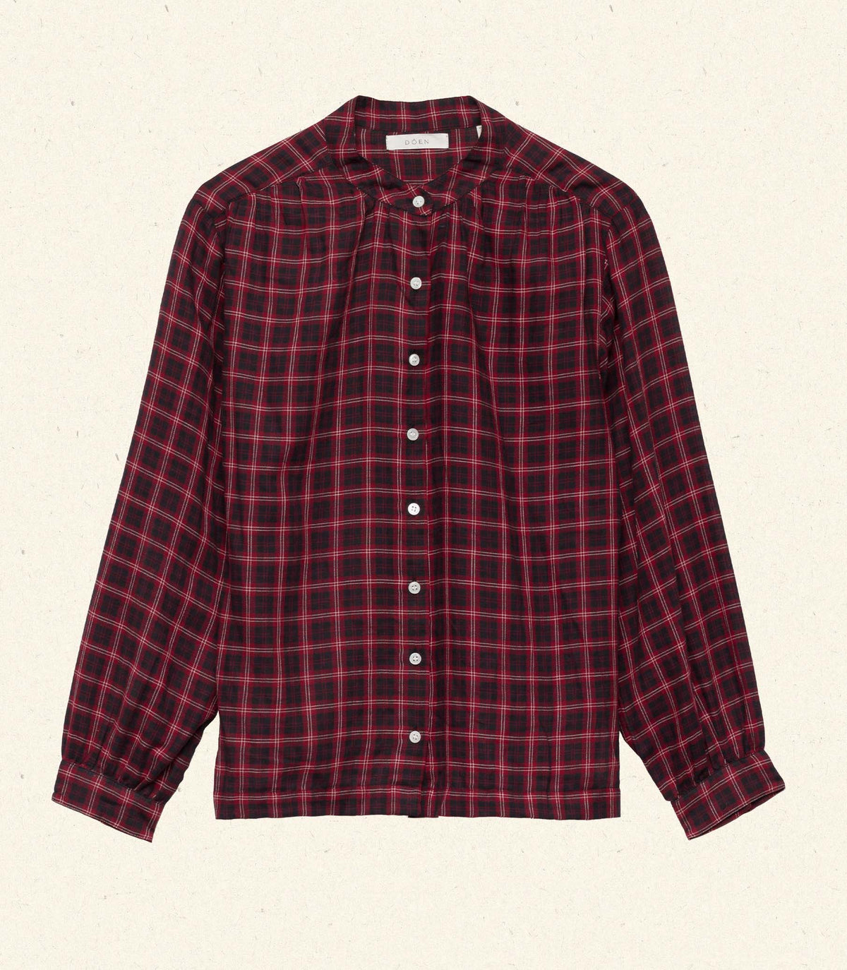 HMD -- BREENA TOP -- ROUGE COUNTRYSIDE PLAID