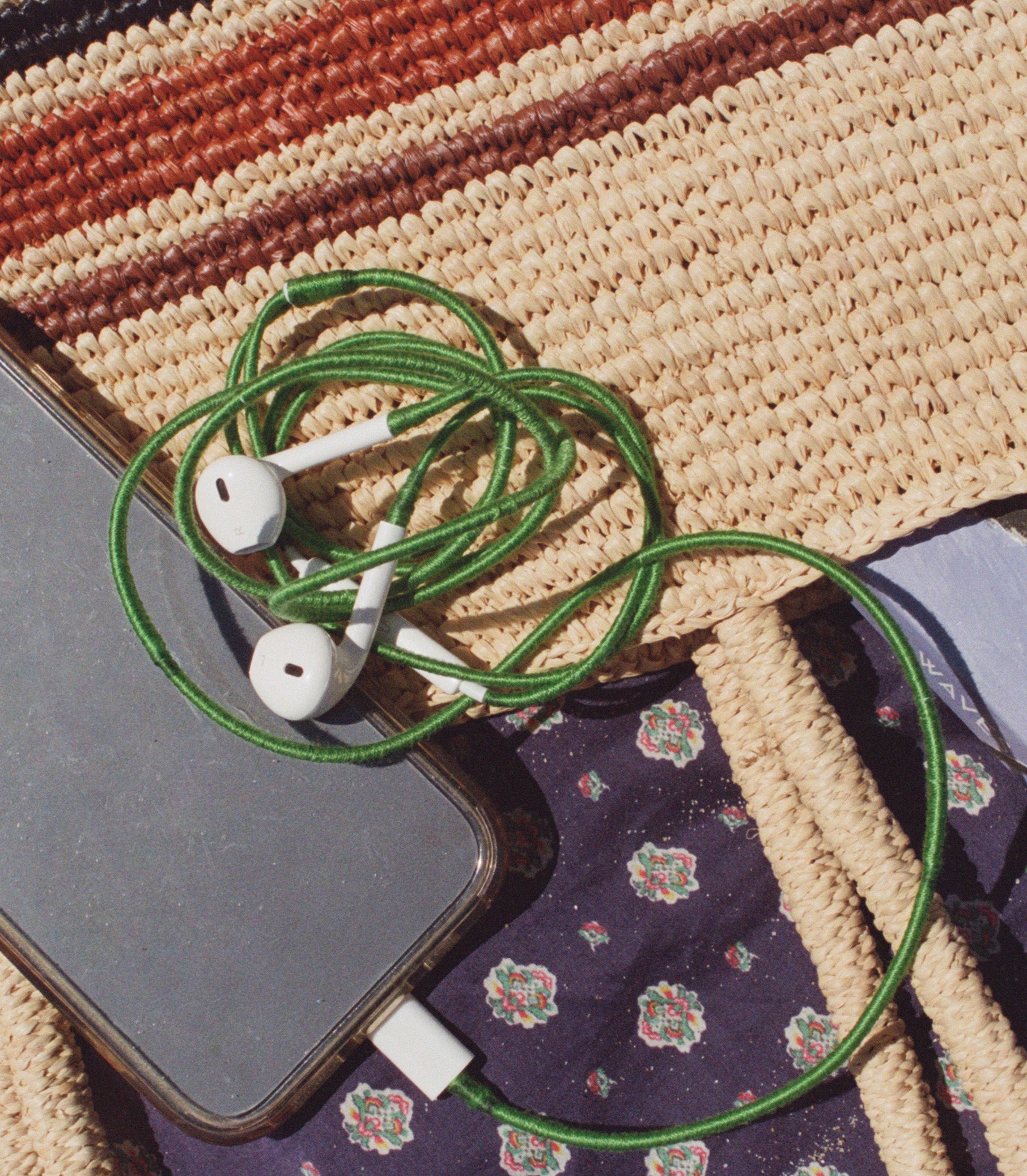 カホン　アップルグリーン　D Le Pom Pom & DÔEN Headphones - Vert | DÔEN