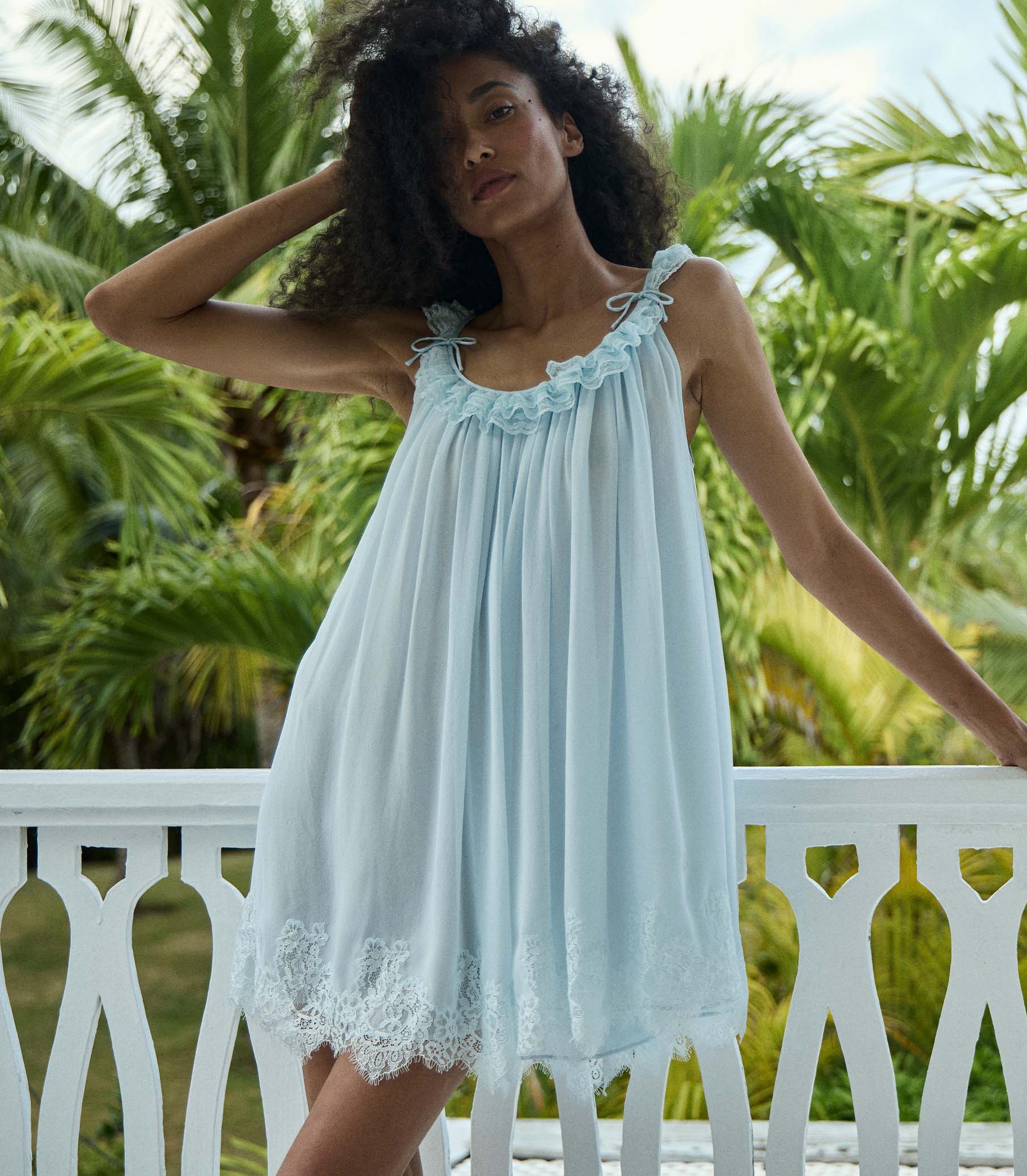 CECILIA DRESS -- ALICE BLUE view 1