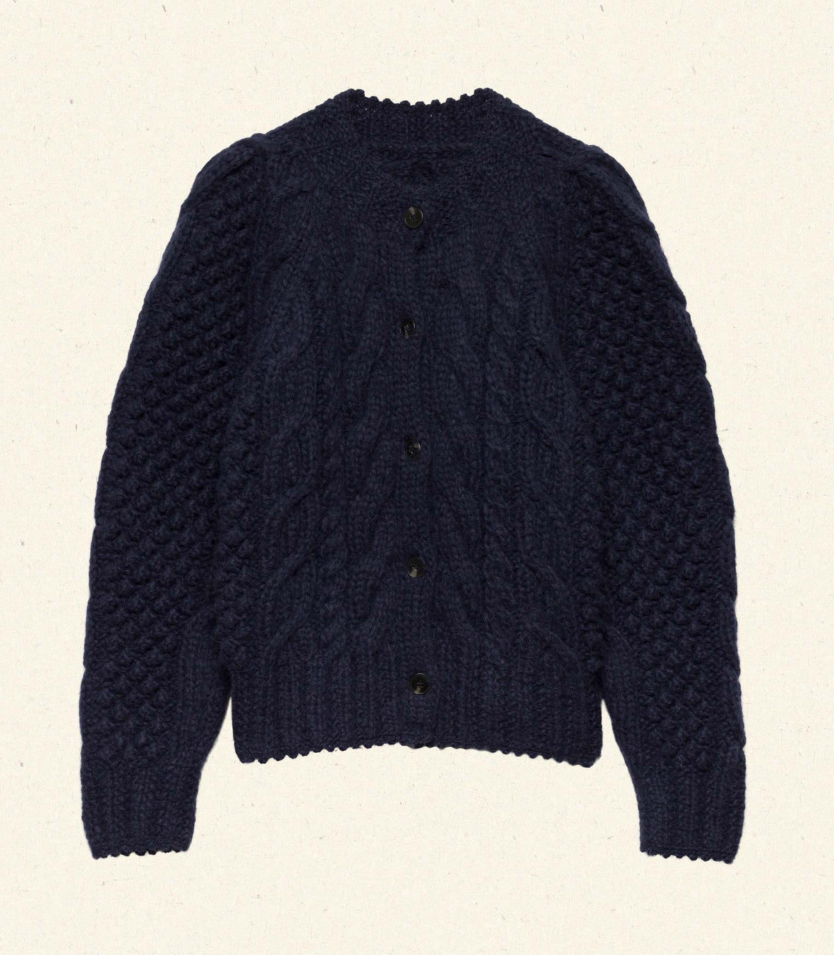 HMD -- CHANNEL CARDIGAN -- NAVY