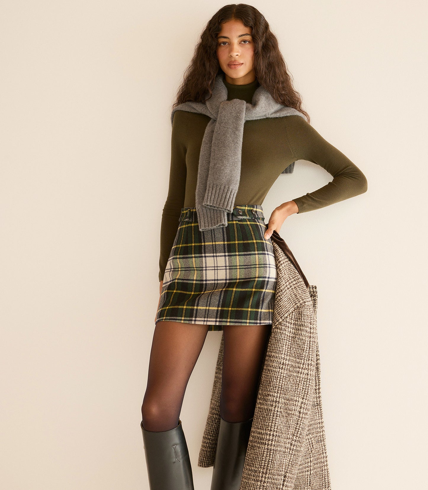 CHIERI SKIRT -- MACGRAW PLAID