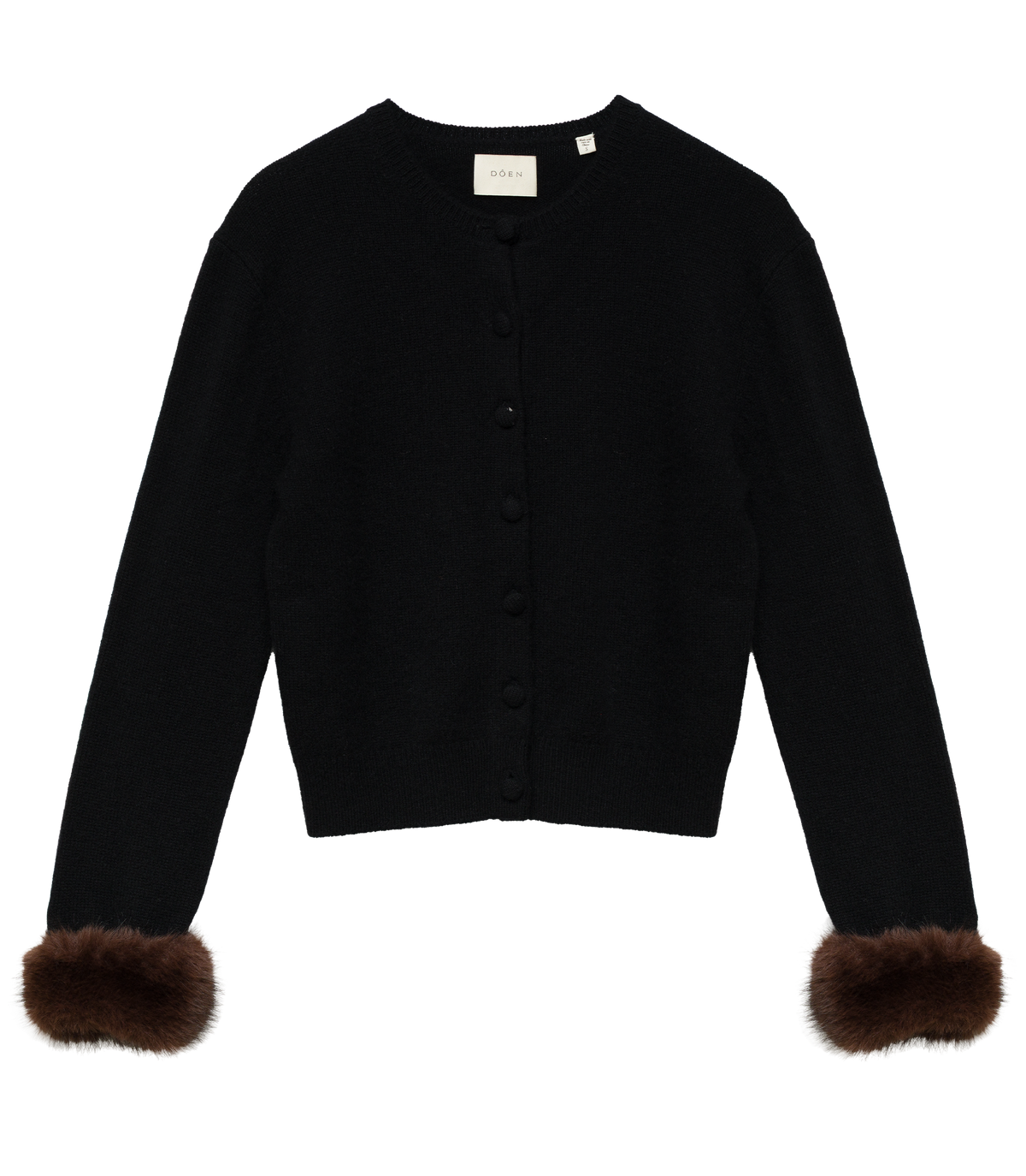 CLARA CASHMERE CARDIGAN -- BLACK