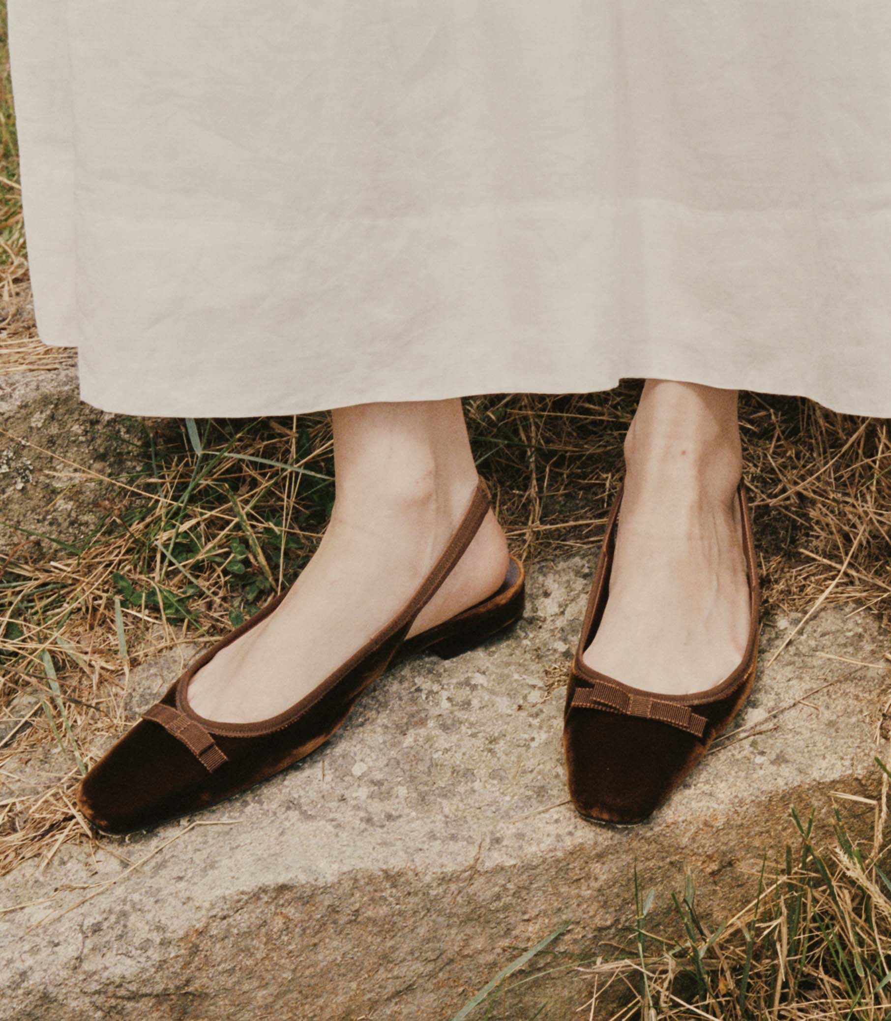 Cos velvet shoes discount