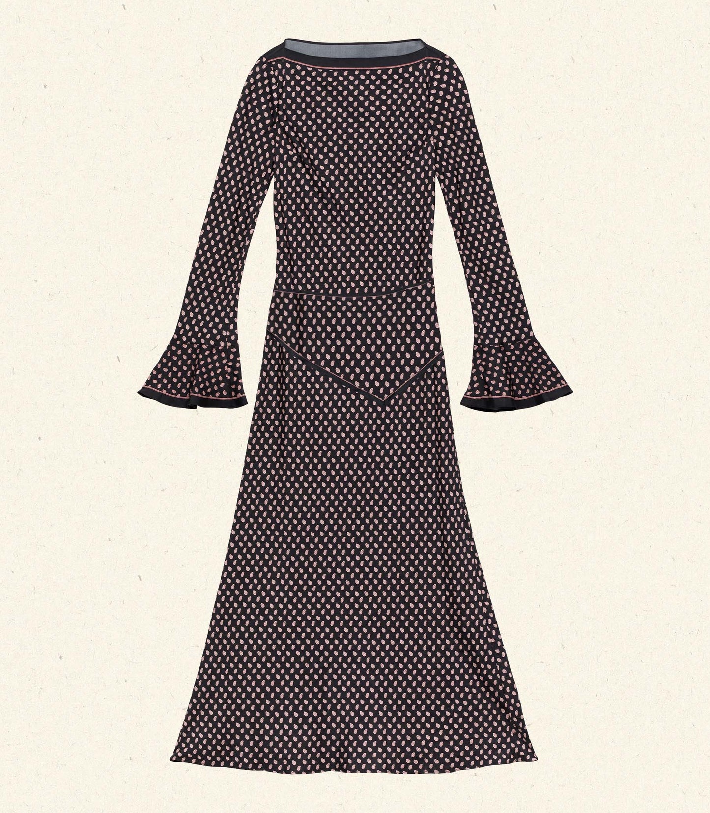 DAVINA DRESS -- CARDINALE FOULARD