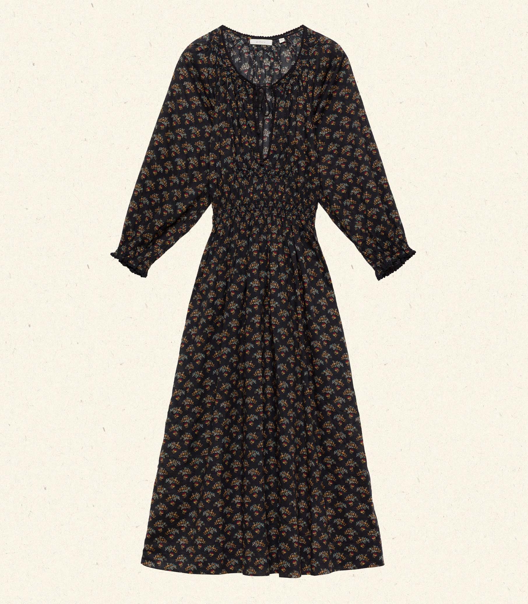 DELFINA DRESS -- DELPHINIUM FLORAL view 5