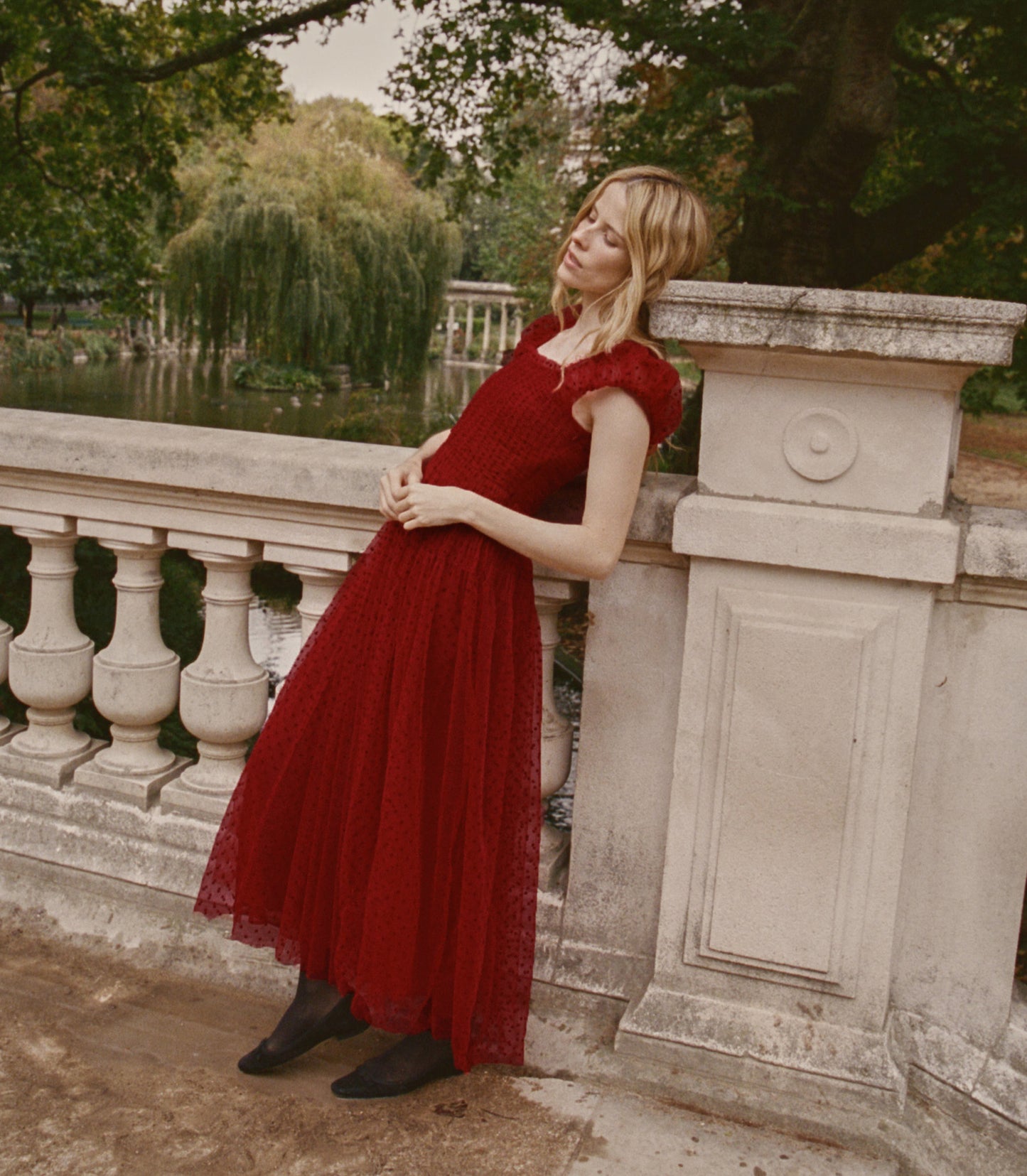 PAMELINA DRESS -- ROSSO