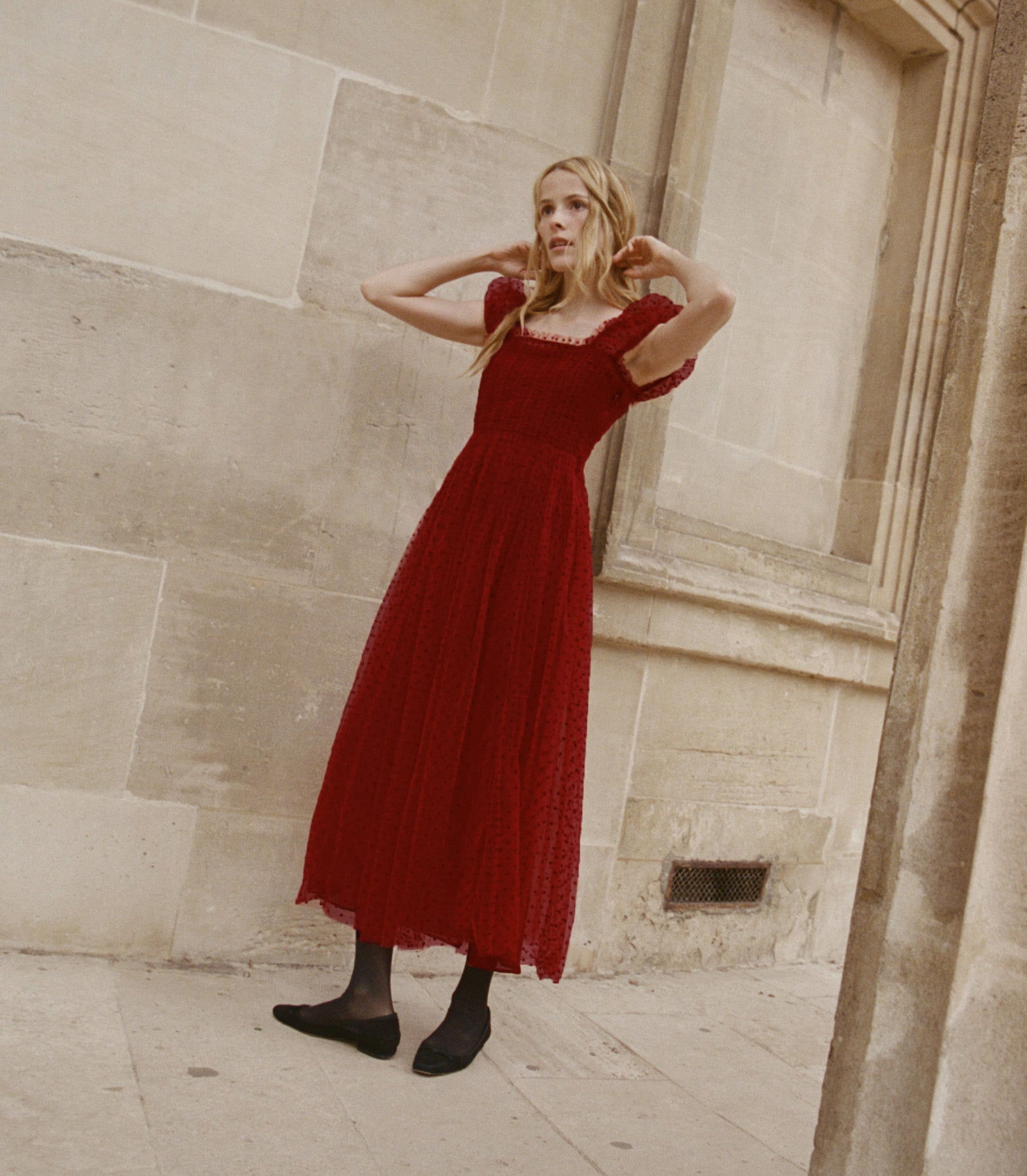 PAMELINA DRESS -- ROSSO view 5