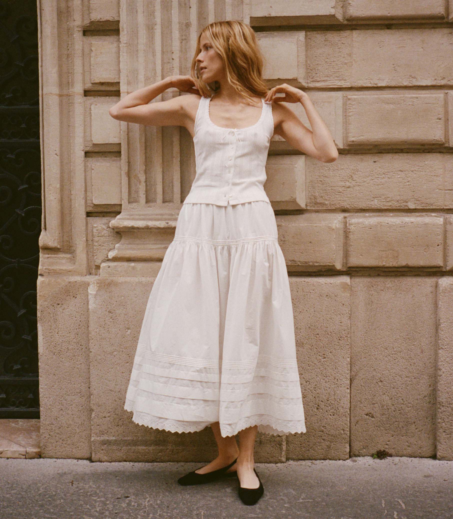 Sebastiane Skirt - Powder | DÔEN