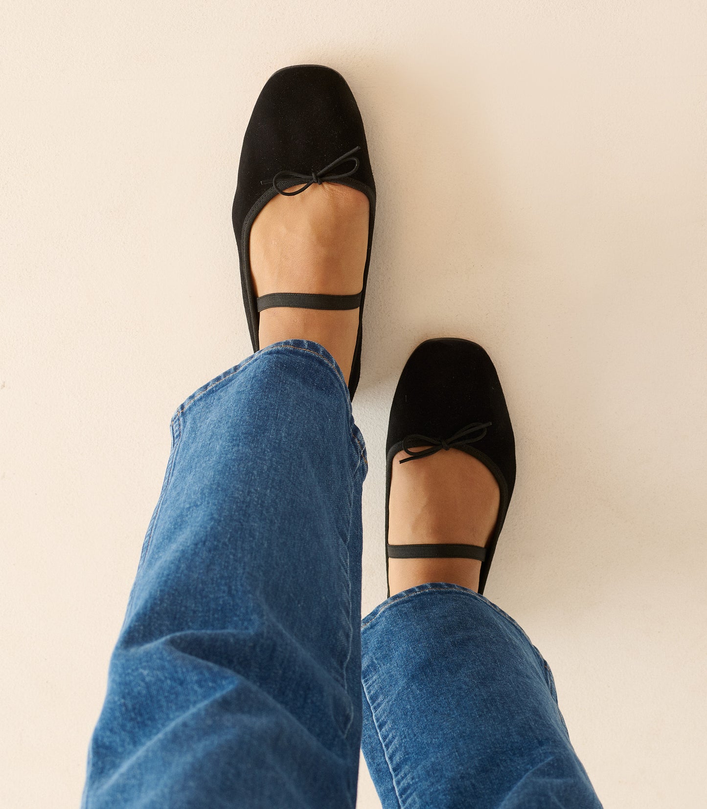 ELENI MARY JANE -- BLACK SUEDE