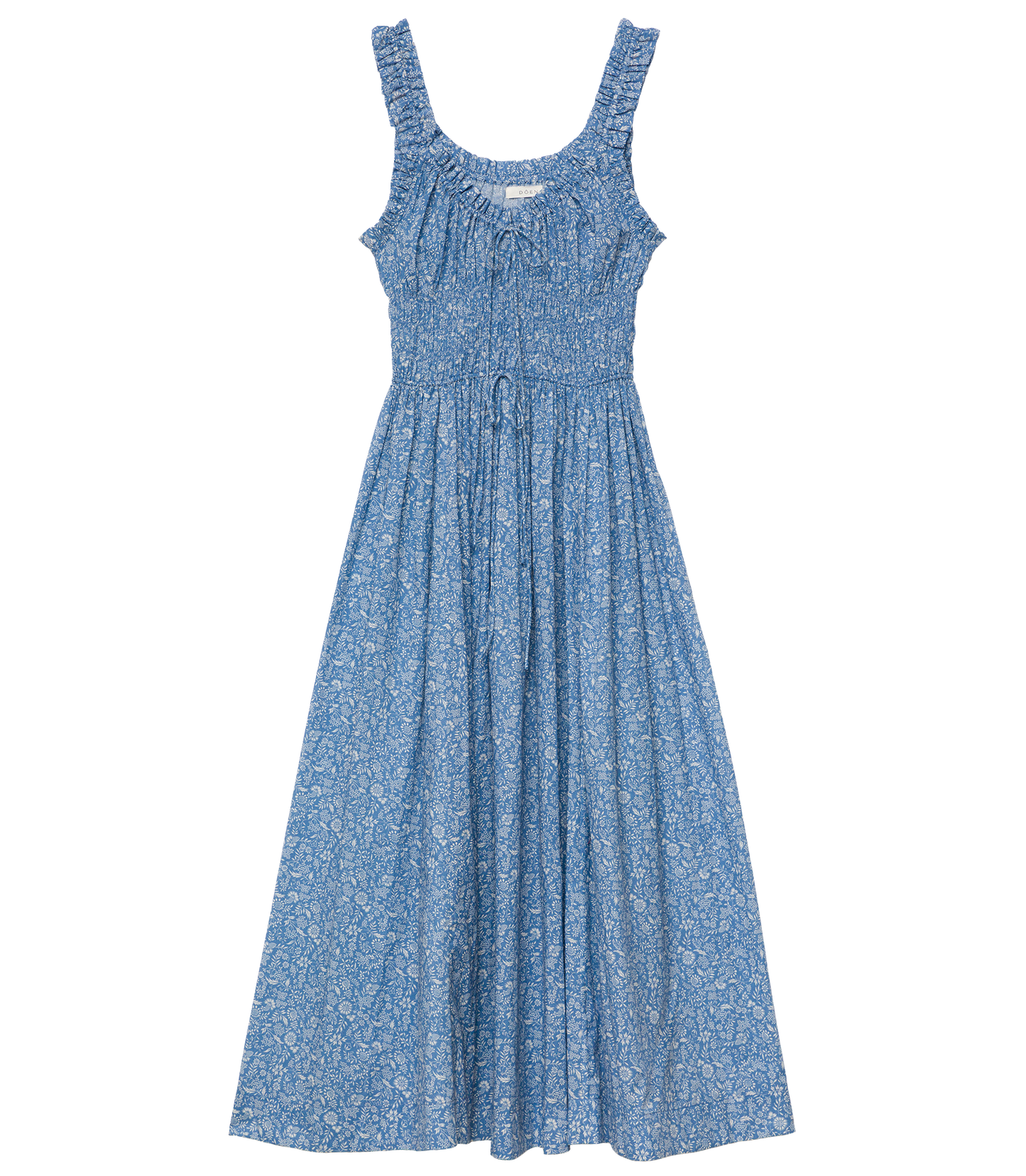 EMMARETTA DRESS -- BLUE GARDEN BLOOM