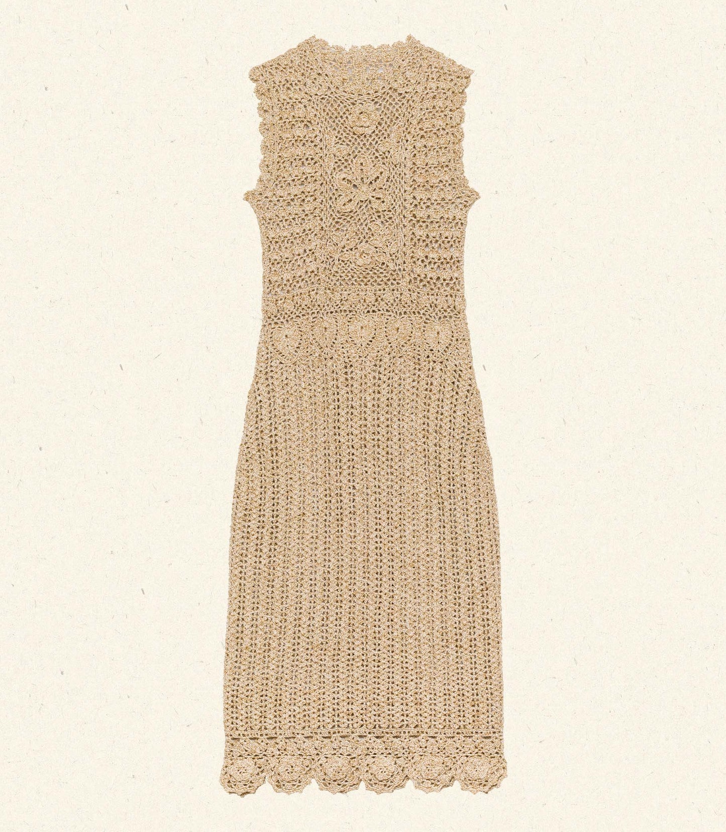 ESMINA DRESS -- METALLIC GOLD