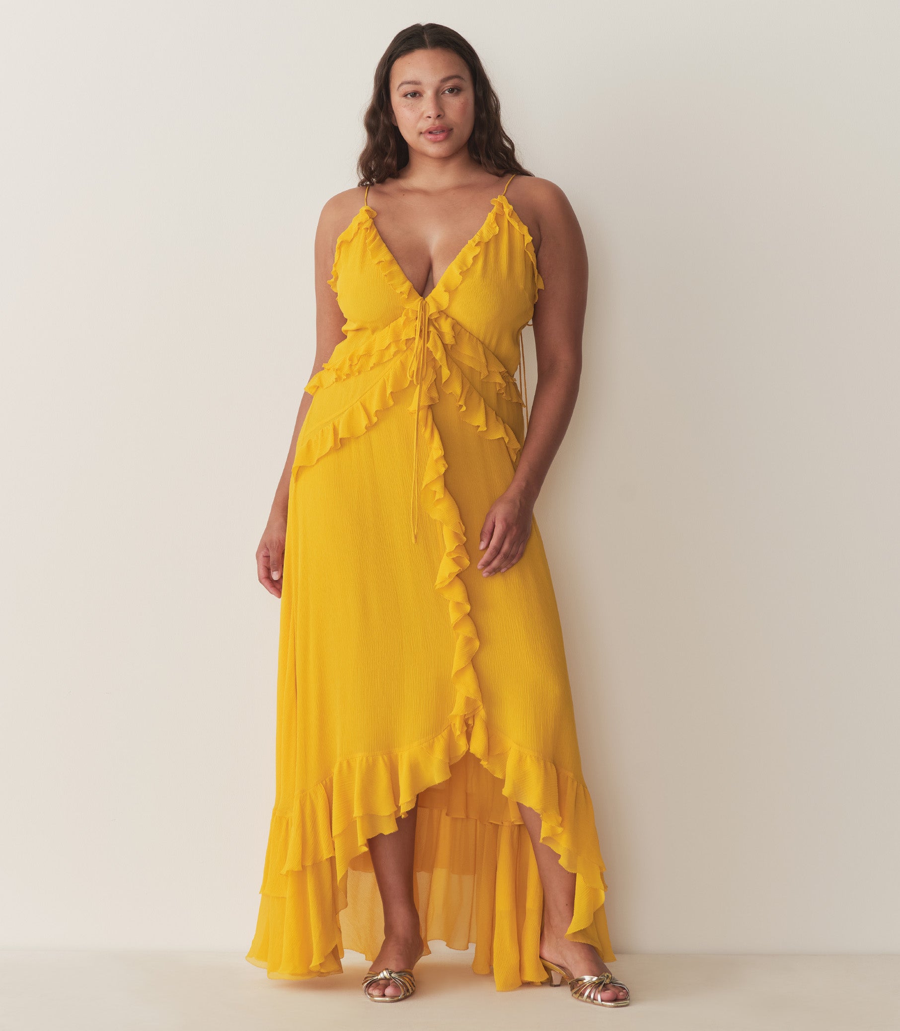 EVELINA DRESS -- GOLDEN ACACIA view 5