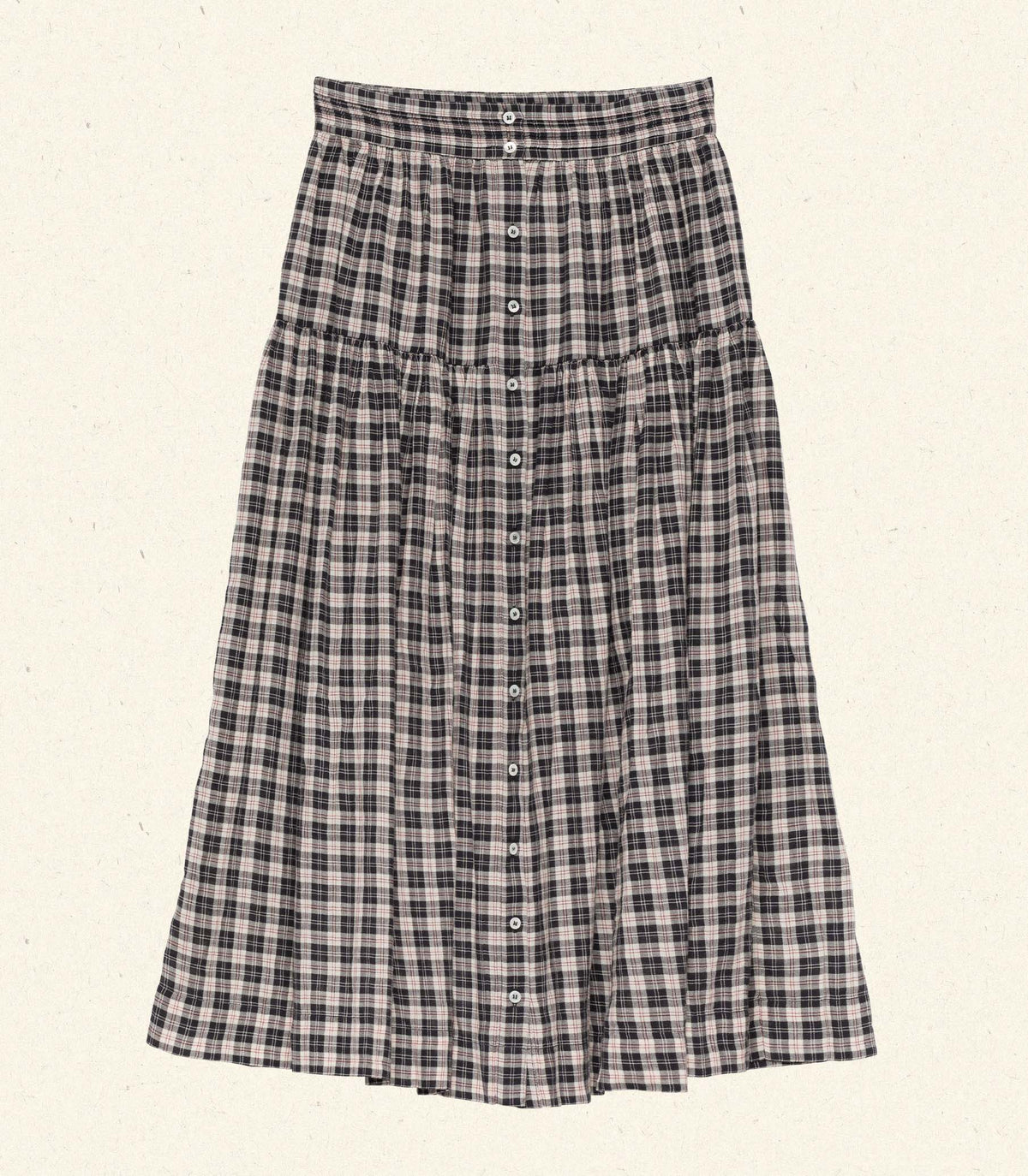 HMD -- FABIENNE SKIRT -- NAVY COUNTRYSIDE PLAID