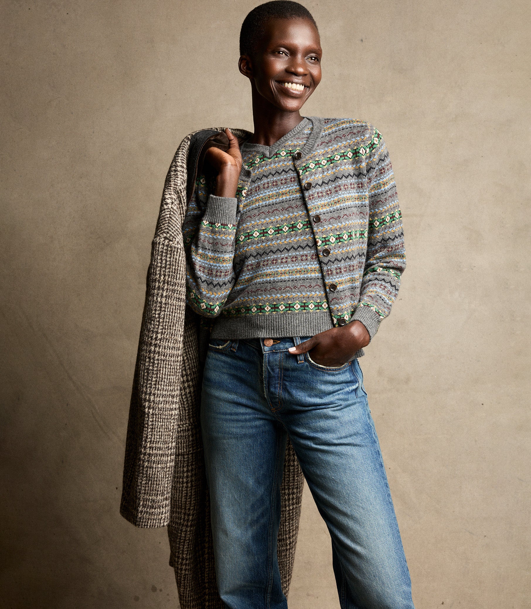 FAUSTINE CARDIGAN -- DASHWOOD FAIR ISLE view 2