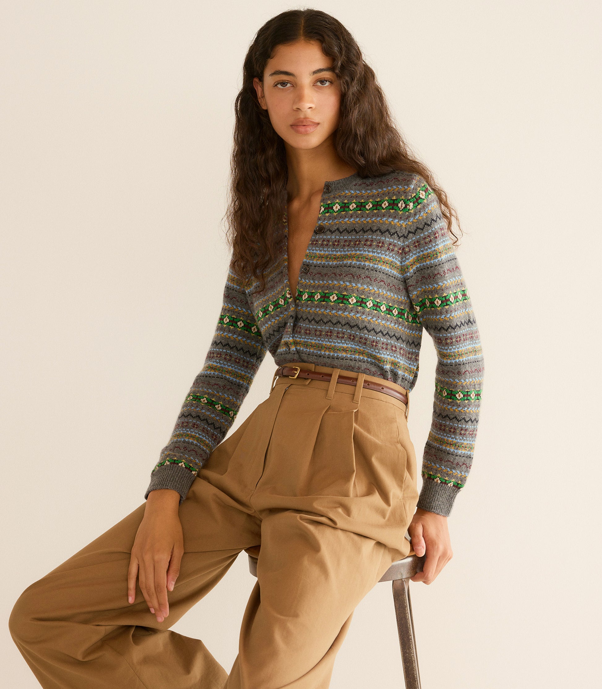 FAUSTINE CARDIGAN -- DASHWOOD FAIR ISLE view 6