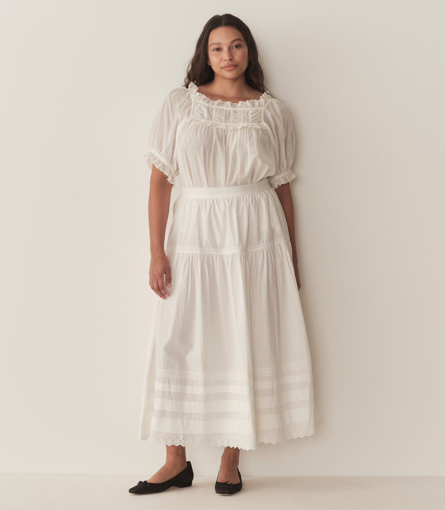 HMD -- FRANCES TOP -- SALT LACE