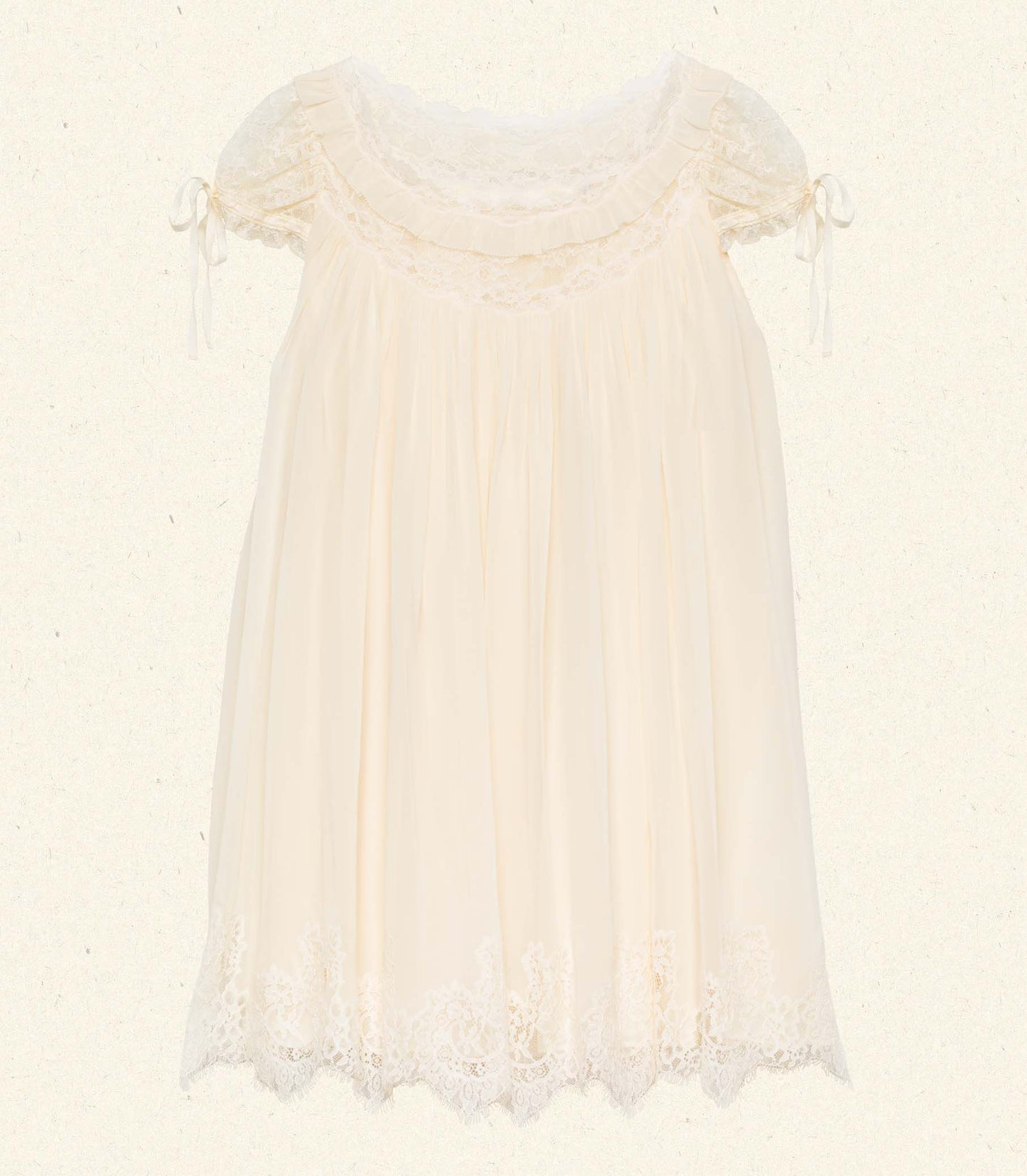 GENEVIEVE DRESS -- VANILLE