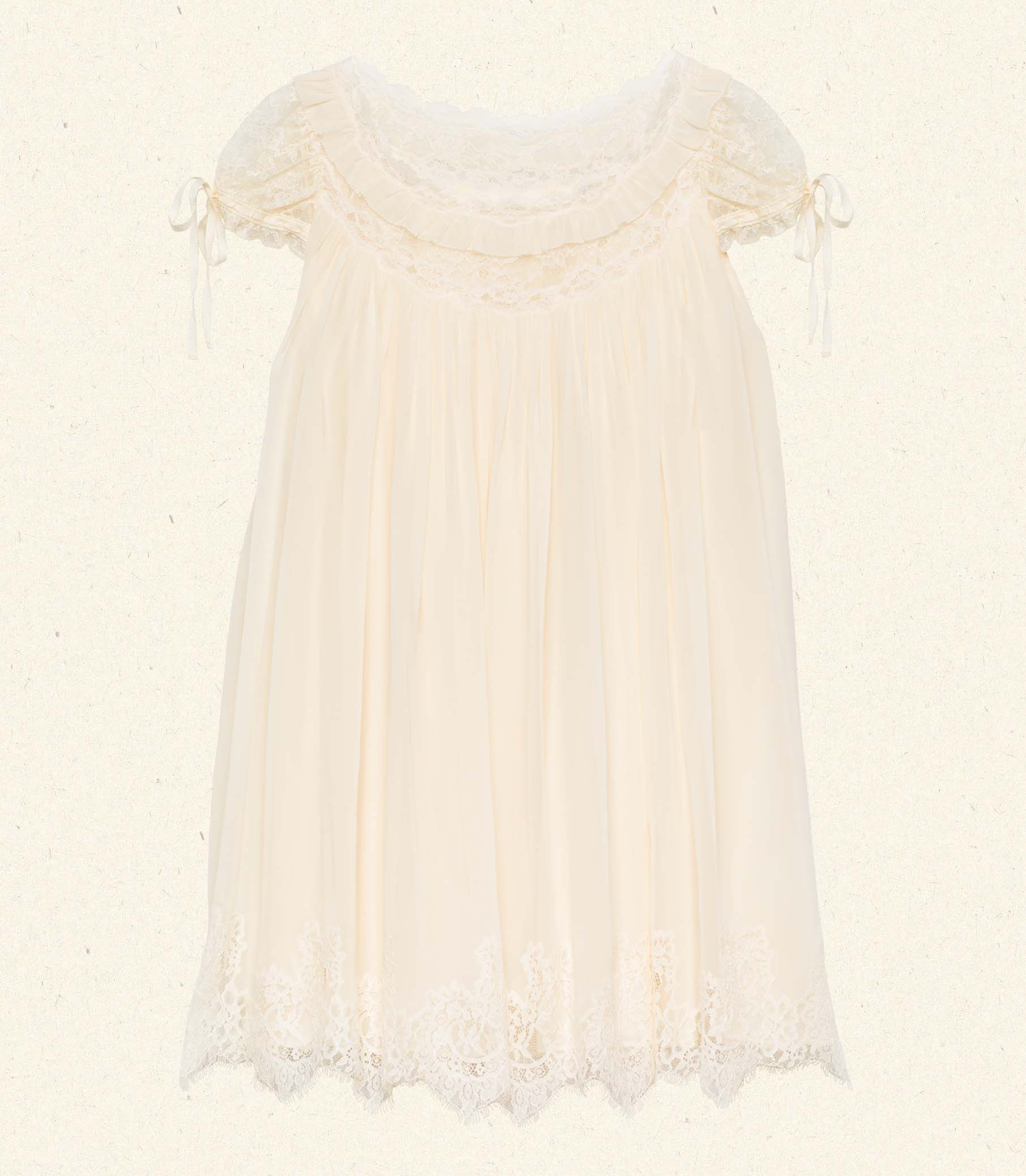 GENEVIEVE DRESS -- VANILLE view 4