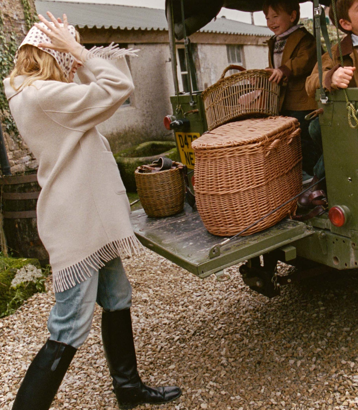 GERMAIN FRINGE COAT -- BUTTER CREAM