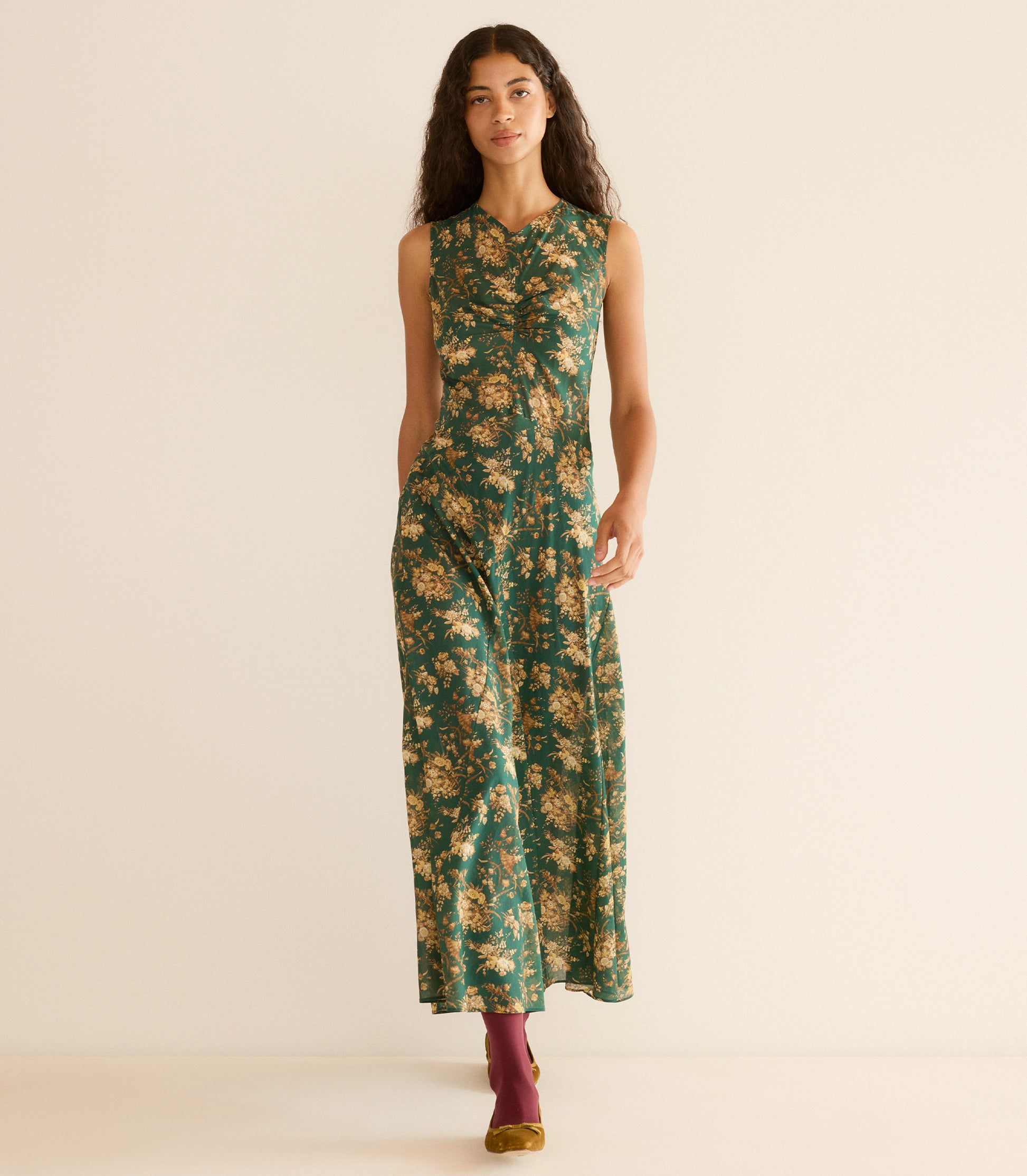 GINETTE DRESS -- LIBERTY FLORAL PARASOL view 4