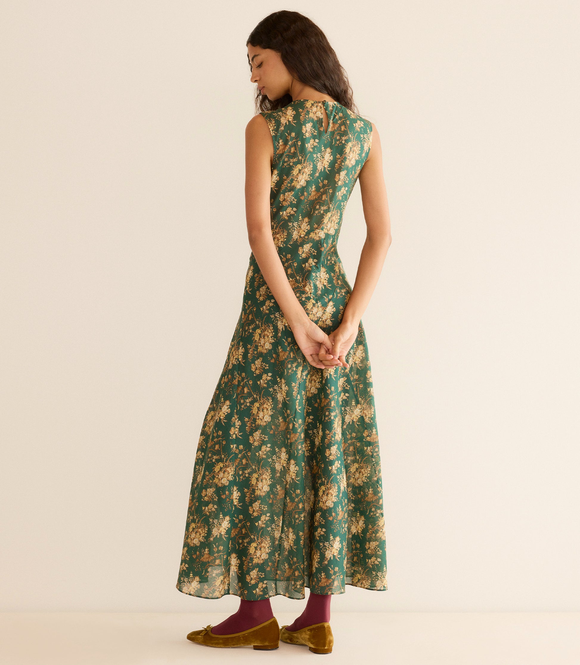 GINETTE DRESS -- LIBERTY FLORAL PARASOL view 7