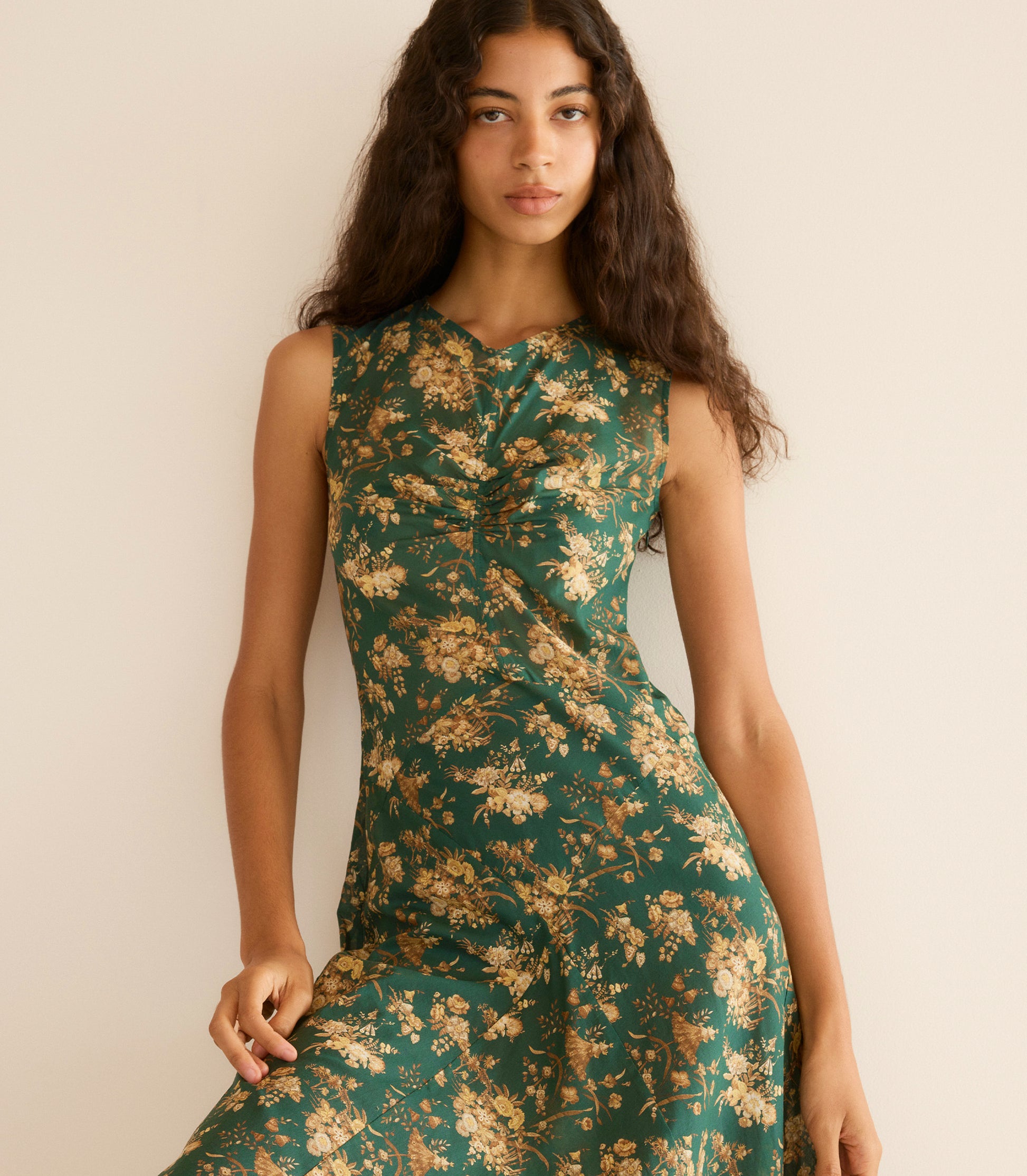 GINETTE DRESS -- LIBERTY FLORAL PARASOL view 5