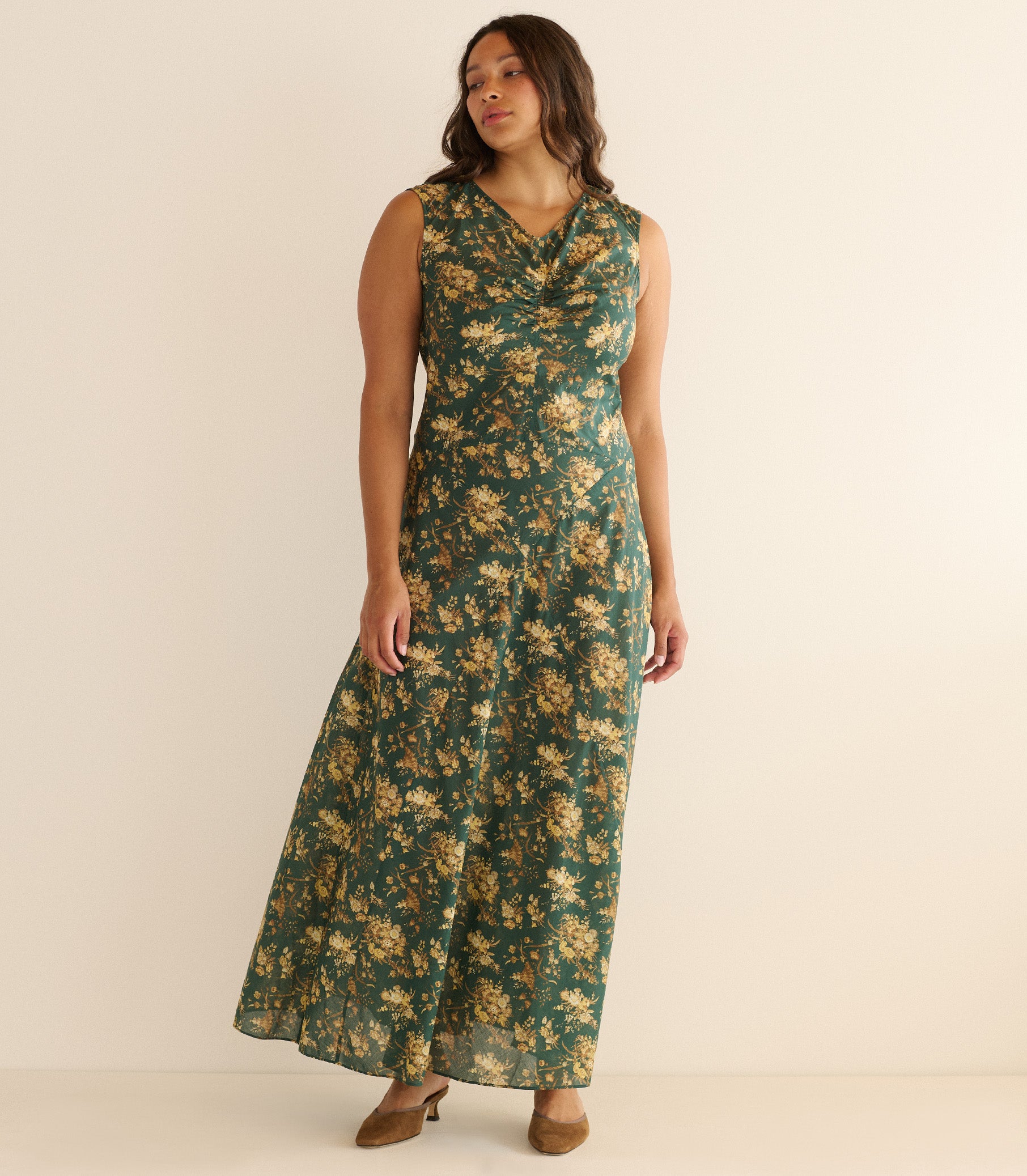 GINETTE DRESS -- LIBERTY FLORAL PARASOL view 2