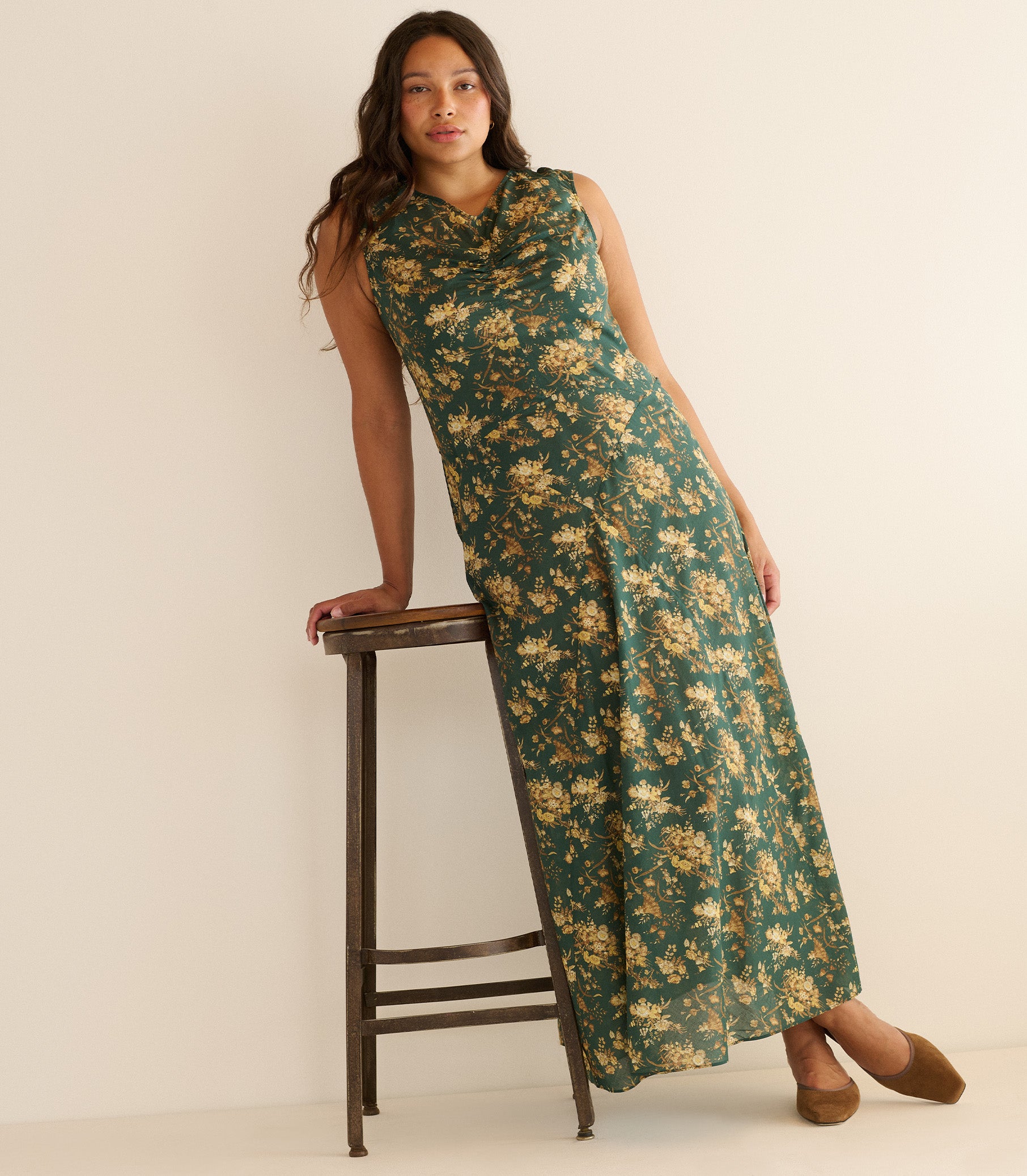 GINETTE DRESS -- LIBERTY FLORAL PARASOL view 3
