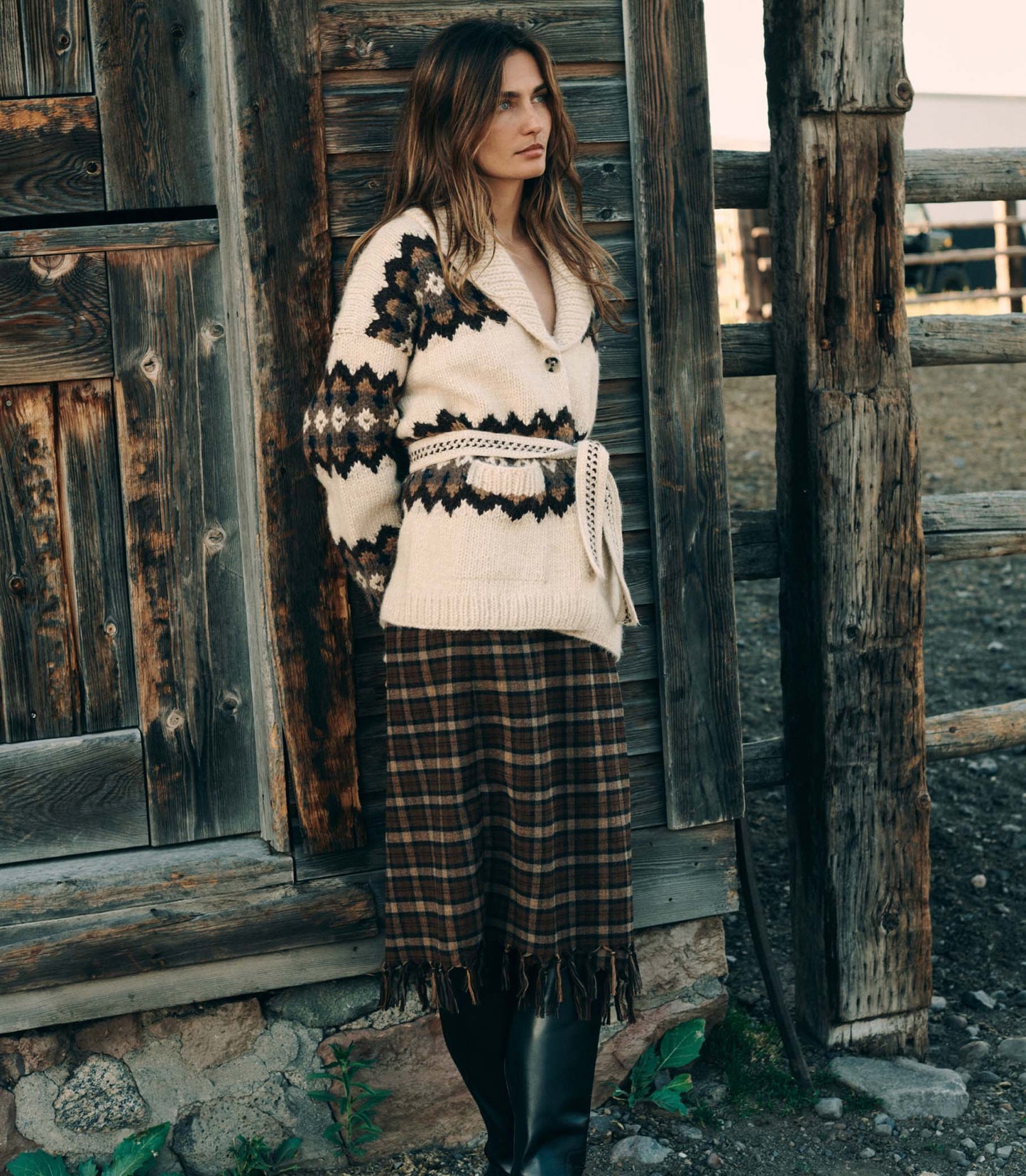 GRIFFITH CARDIGAN -- HORNSTULL JACQUARD