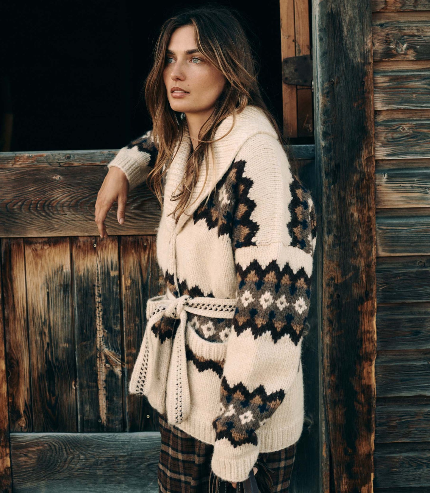 GRIFFITH CARDIGAN -- HORNSTULL JACQUARD
