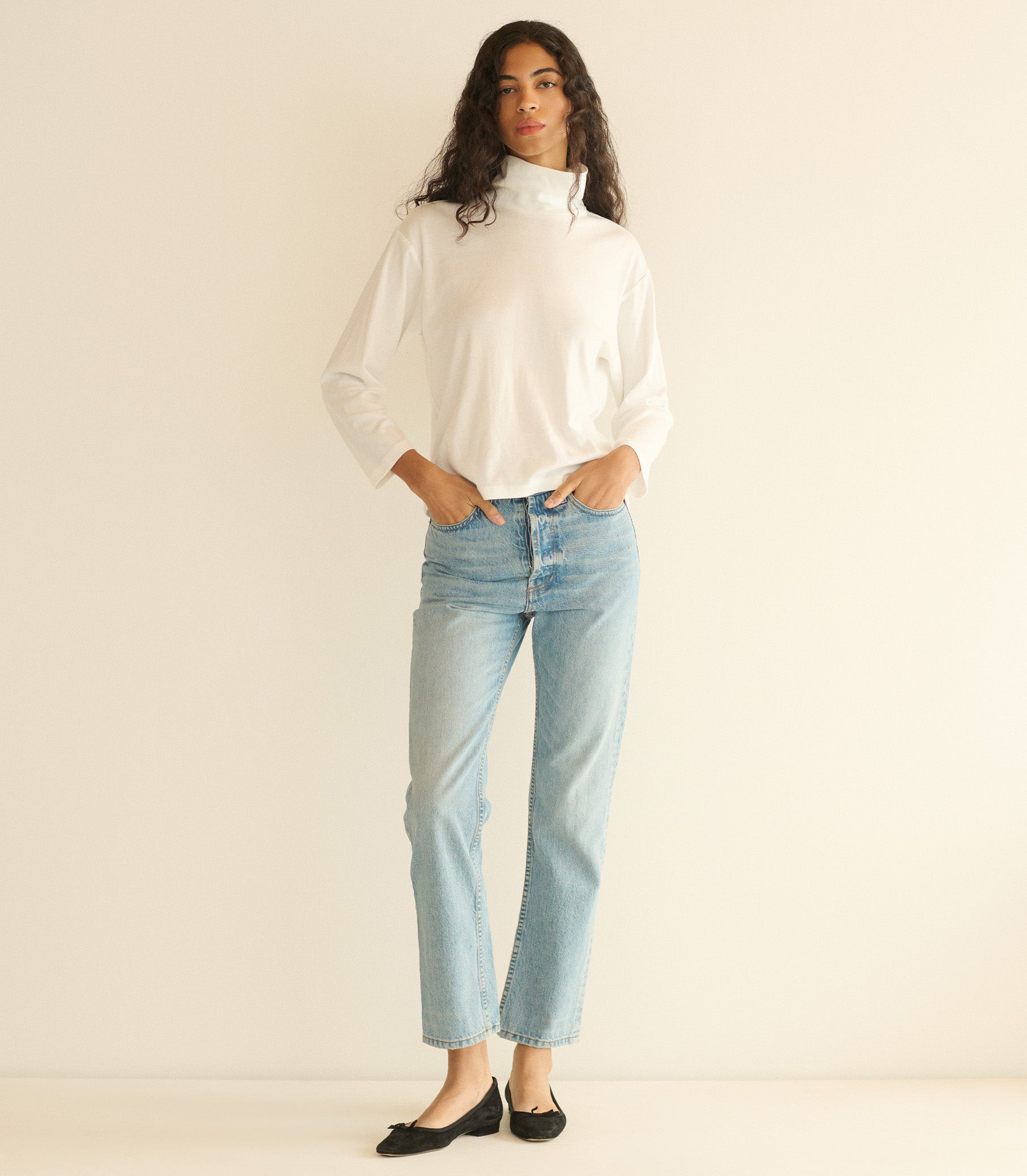 Hawthorn Turtleneck - Salt | DÔEN